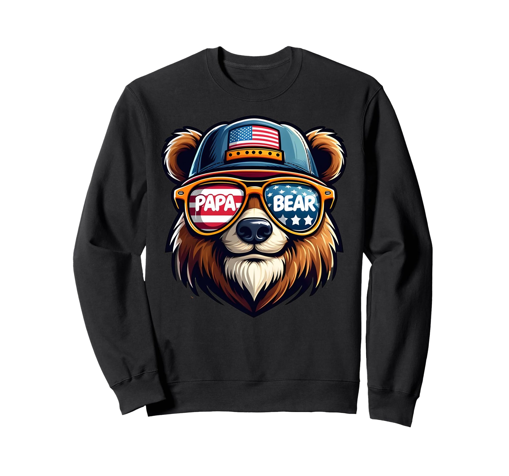 Papa Bear Gifts Funny Birthday Fun Sweatshirt - Custom Art Print Men Women - T-Shirt, Sweatshirt, Hoodie