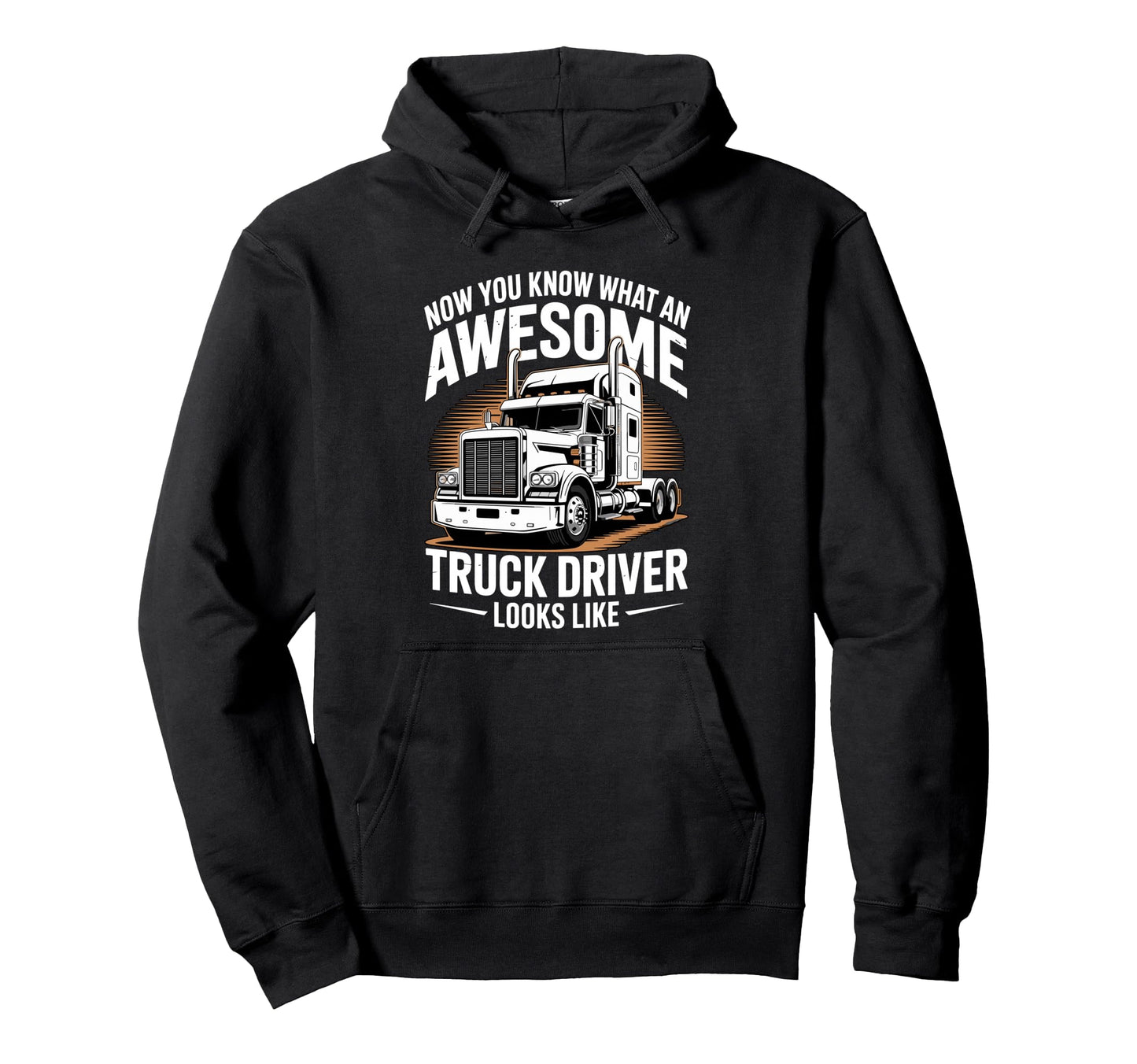 Best Truck Driver Art Dad Trucking Hoodie - Fun Novelty Design for Adults - T-Shirt, Sweatshirt, Hoodie