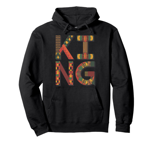 African King Art Dad African Melanin King Hoodie - Novelty Apparel Unisex - T-Shirt, Sweatshirt, Hoodie