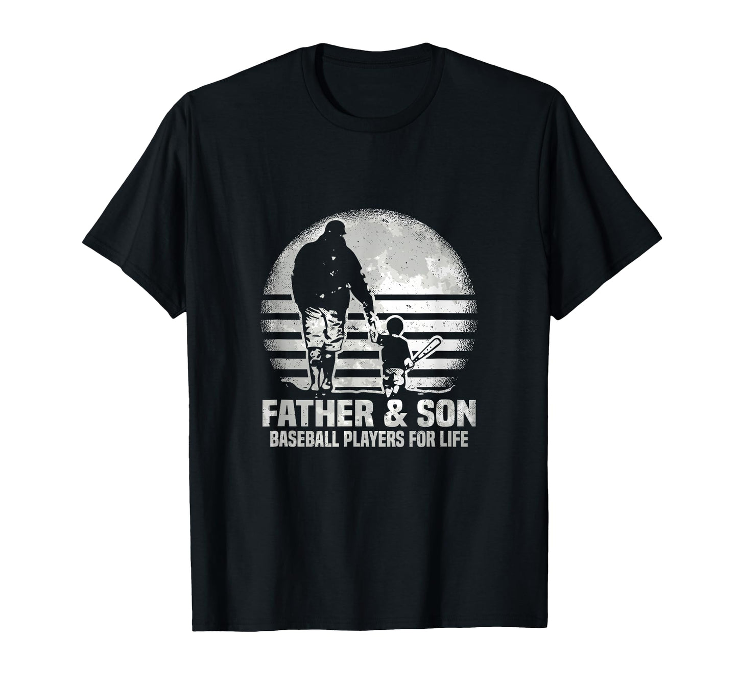 Father And Son Baseball Matching Dad T-Shirt - Minimalist Print for Adults - T-Shirt, Sweatshirt, Hoodie