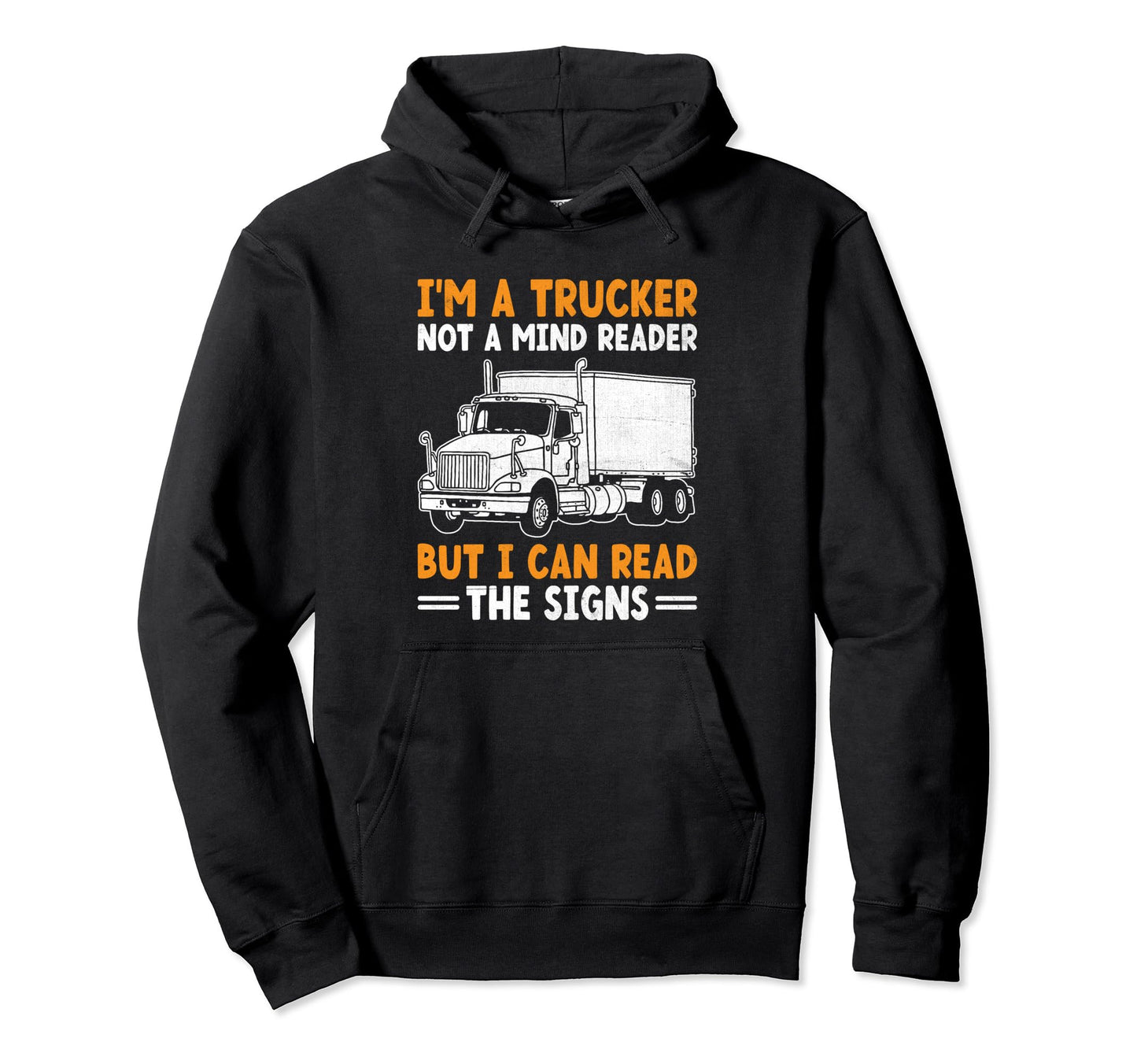 Trucker Driving Dad Trucker Father Truck Hoodie - Graphic Print Men Women - T-Shirt, Sweatshirt, Hoodie