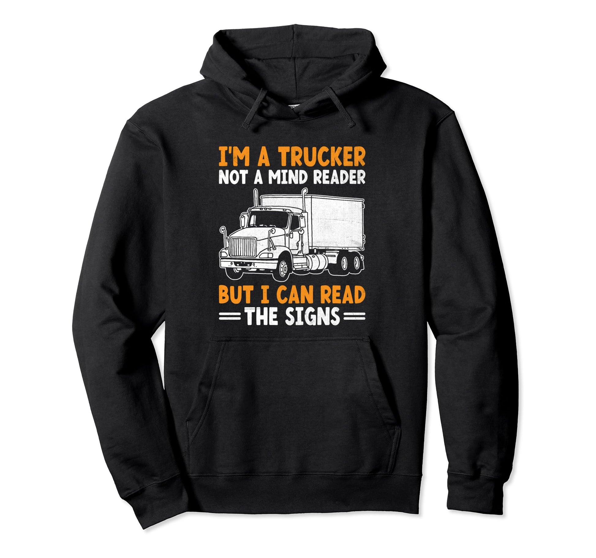 Trucker Driving Dad Trucker Father Truck Hoodie - Graphic Print Men Women - T-Shirt, Sweatshirt, Hoodie