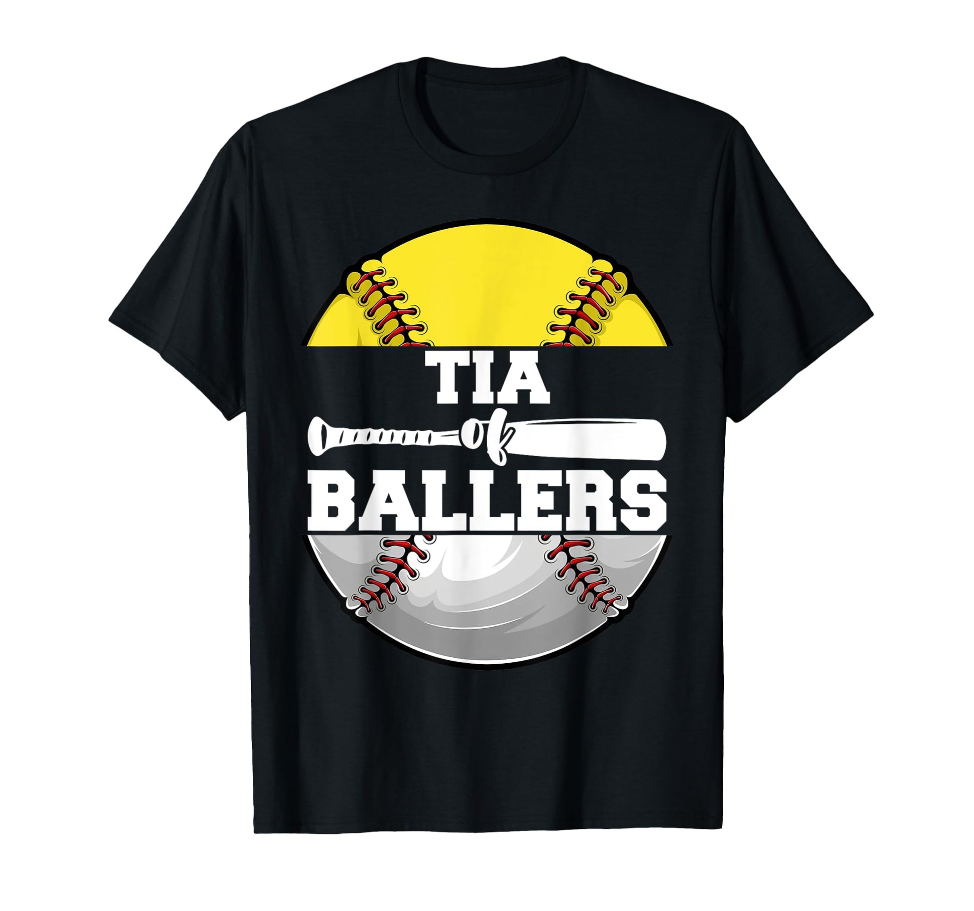 Tia Ballers Funny Softball Baseball Aunt T-Shirt - Aesthetic Graphic Unisex - T-Shirt, Sweatshirt, Hoodie