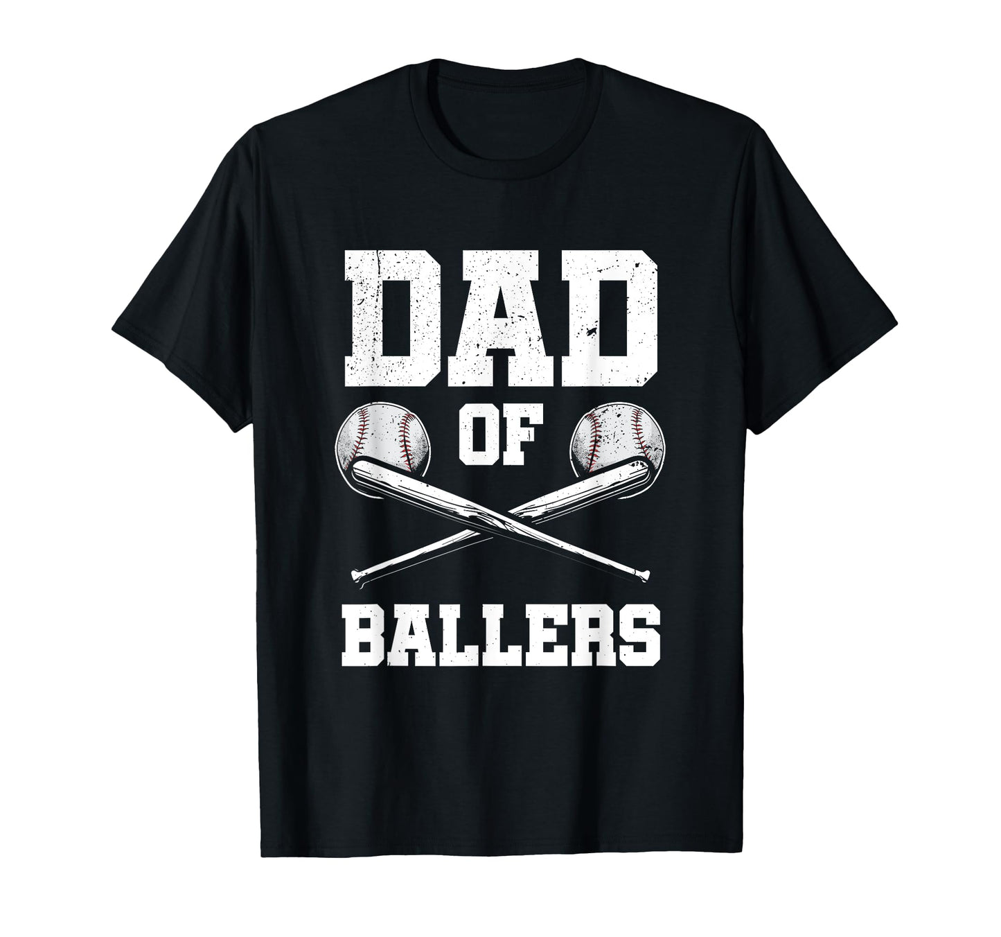 Dad Ballers Baseball Baseball Dad T-Shirt - Custom Art Print for Adults - T-Shirt, Sweatshirt, Hoodie