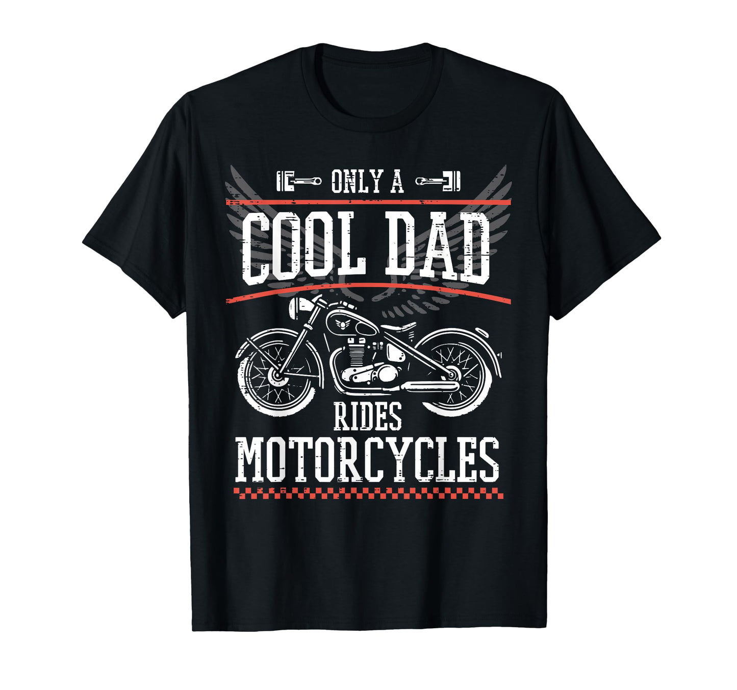 Fathers Day Dad Rides Motorcycles T-Shirt - Custom Art Print Men Women - T-Shirt, Sweatshirt, Hoodie
