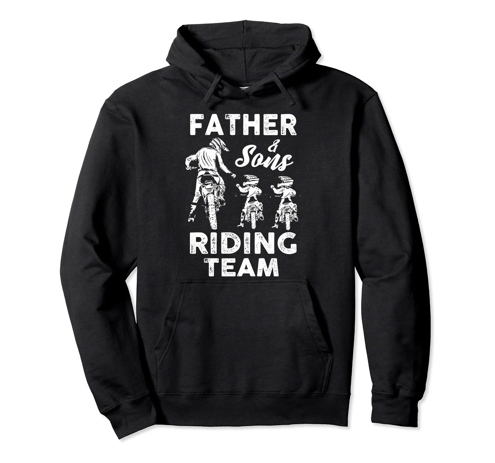 Motocross Father And Sons Dirt Bike Dad Gift Hoodie - Unique Graphic Unisex - T-Shirt, Sweatshirt, Hoodie
