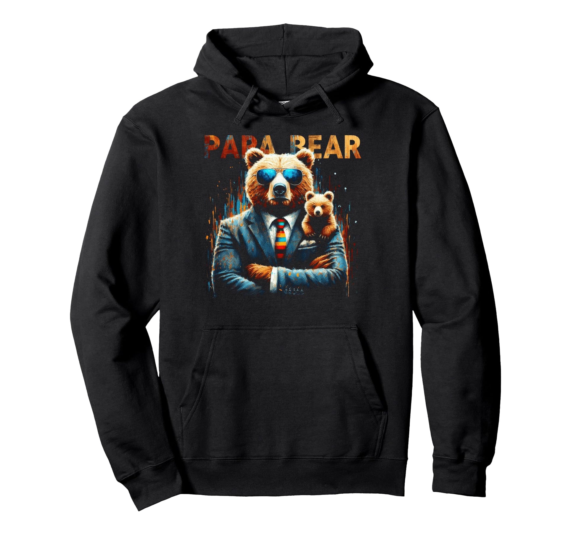 Papa Bear Funny Bears Animal Lover Dad Hoodie - Fun Novelty Design Unisex - T-Shirt, Sweatshirt, Hoodie