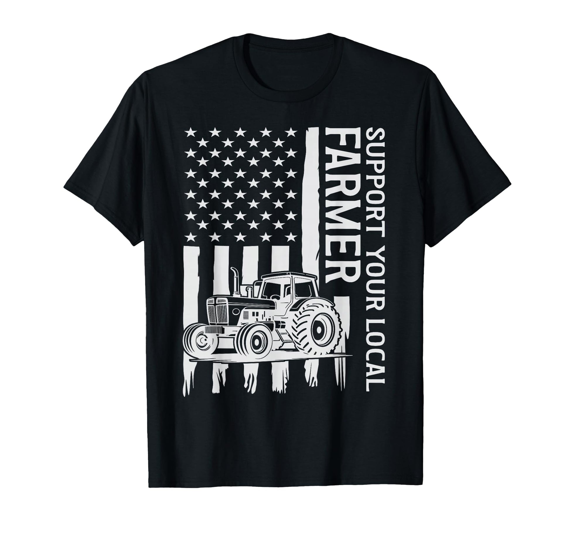Patriot Farming Tractor Usa Flag Farmer T-Shirt - Novelty Apparel Unisex - T-Shirt, Sweatshirt, Hoodie
