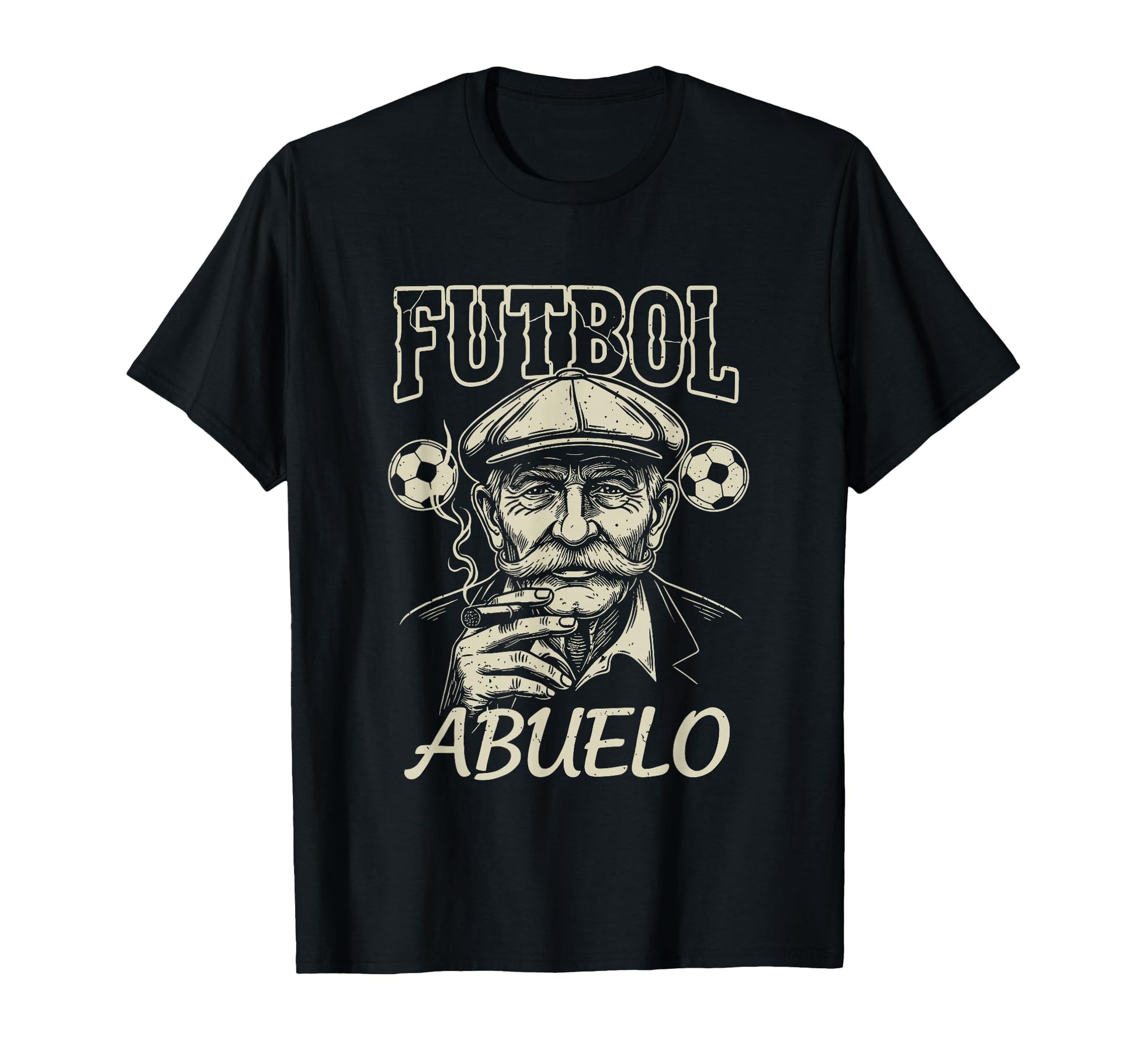 Futbol Abuelo Grandpa Soccer Smoker T-Shirt - Fun Novelty Design Men Women - T-Shirt, Sweatshirt, Hoodie