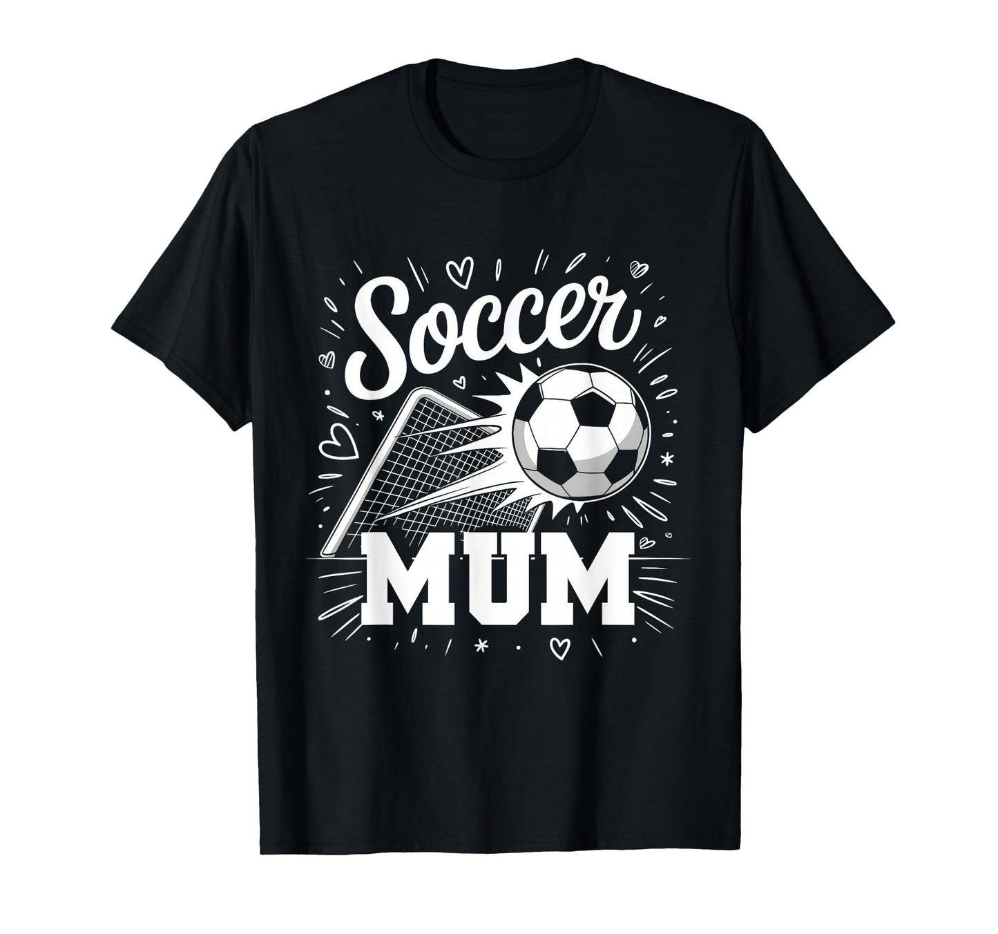 Soccer Mum Heart Family Mothers Day T-Shirt - Novelty Apparel Men Women - T-Shirt, Sweatshirt, Hoodie