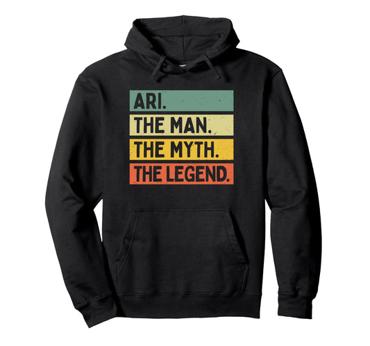 Ari Myth Legend Funny Personalized Hoodie - Minimalist Print Men Women - T-Shirt, Sweatshirt, Hoodie
