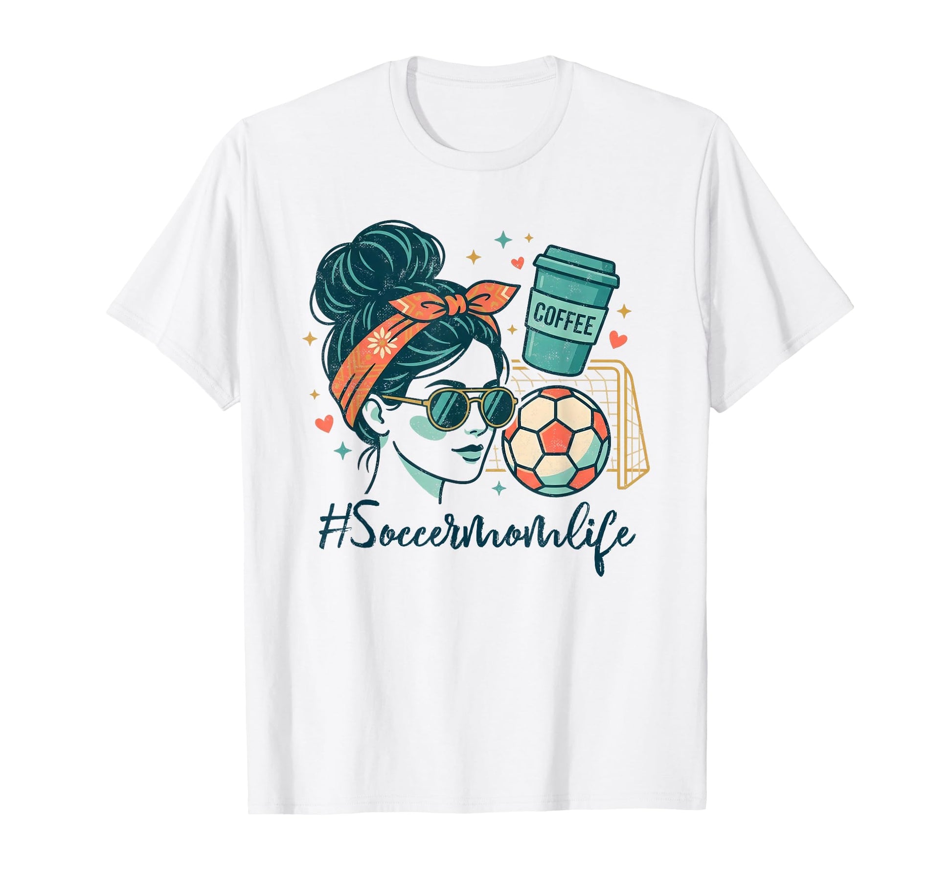 Soccer Mom Life Coffee Lover T-Shirt - Casual Everyday Wear for Adults - T-Shirt, Sweatshirt, Hoodie