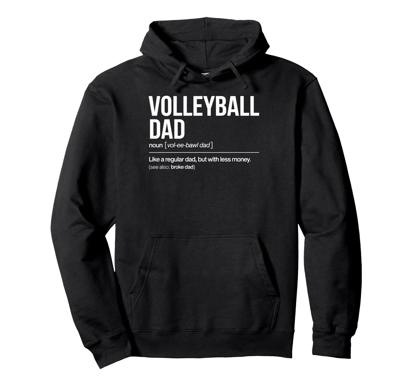 Volleyball Definition Like Regular Hoodie - Minimalist Print for Adults - T-Shirt, Sweatshirt, Hoodie