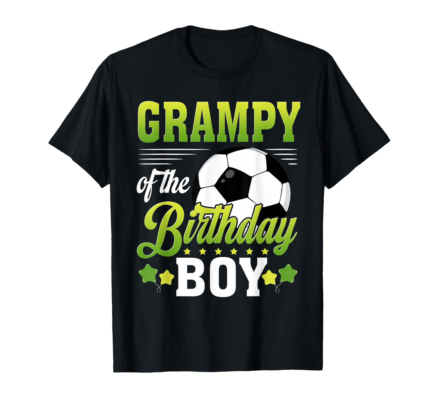 Grampy Birthday Soccer Player Bday T-Shirt - Aesthetic Graphic Men Women - T-Shirt, Sweatshirt, Hoodie