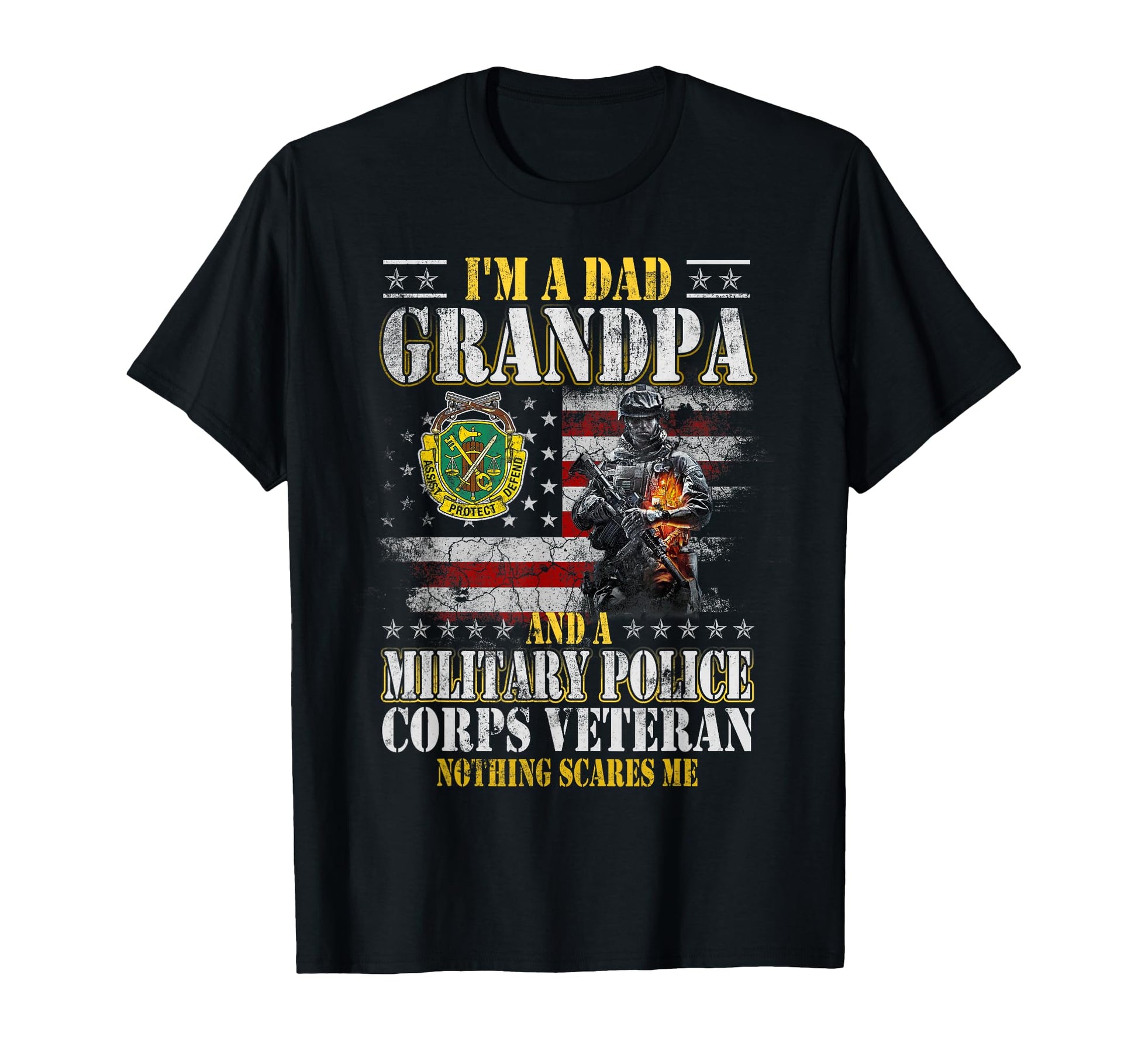 Im Dad Grandpa Military Police Corps T-Shirt - Fun Novelty Design Unisex - T-Shirt, Sweatshirt, Hoodie