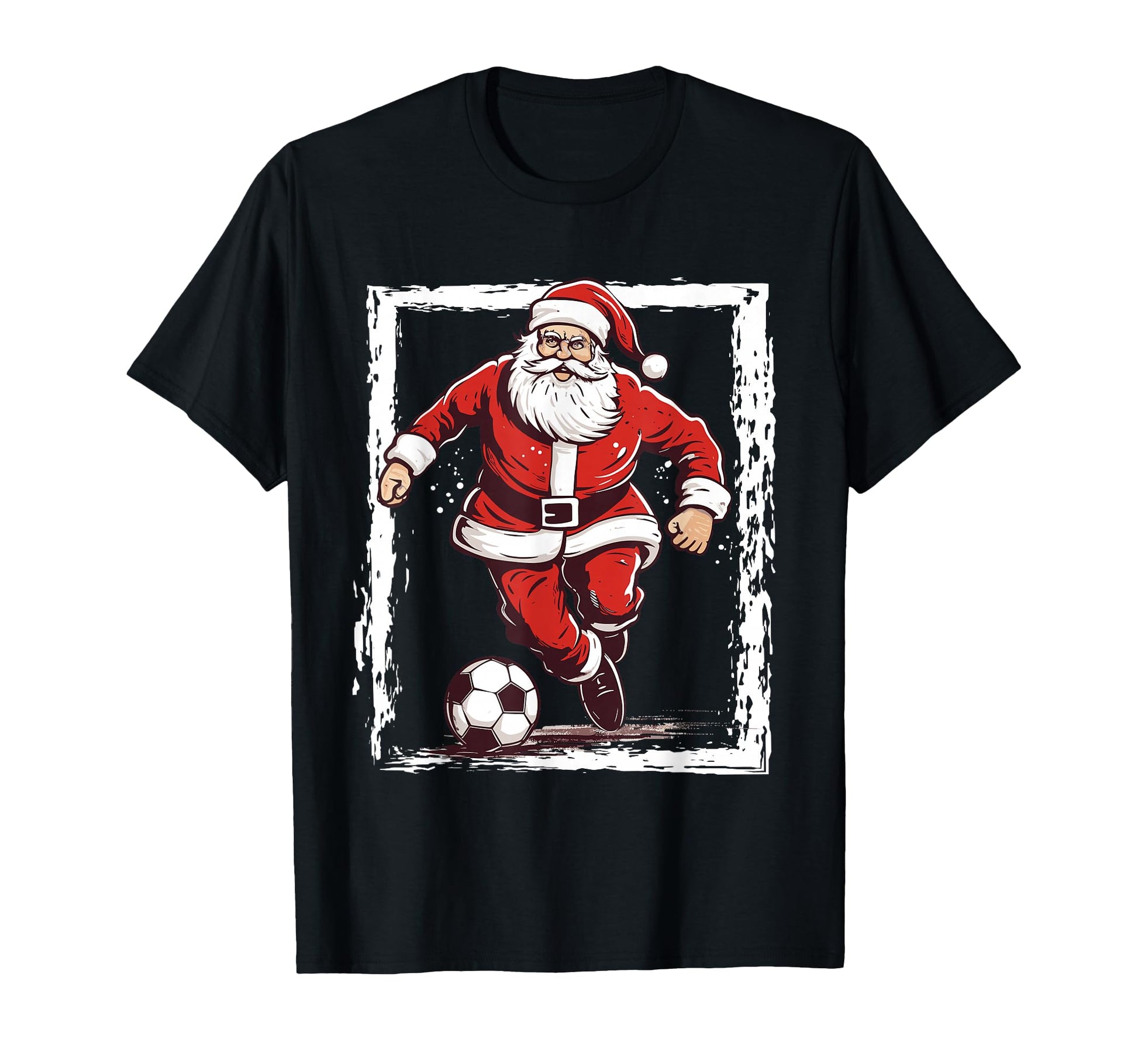 Santa Soccer Player Soccer Santa Claus T-Shirt - Novelty Apparel Unisex - T-Shirt, Sweatshirt, Hoodie