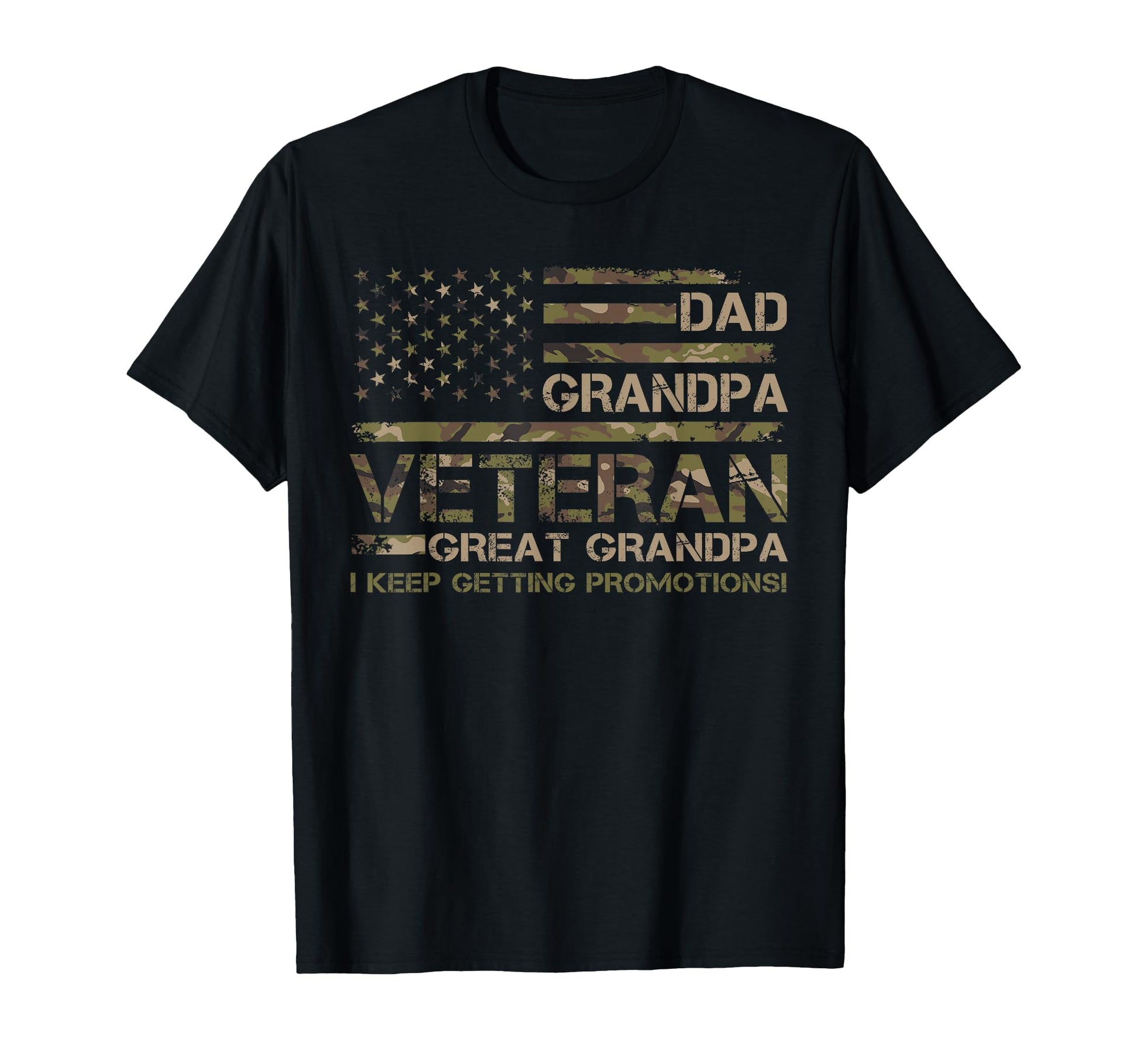 Dad Grandpa Veteran Great Grandpa T-Shirt - Minimalist Print Men Women - T-Shirt, Sweatshirt, Hoodie
