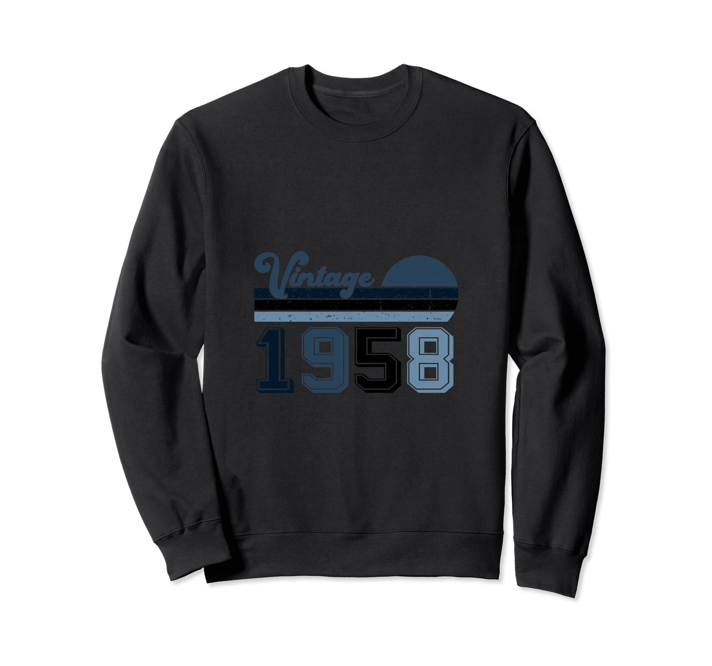 Year 1958 Gift Birthday Mom Dad Sweatshirt - Streetwear Style for Adults - T-Shirt, Sweatshirt, Hoodie