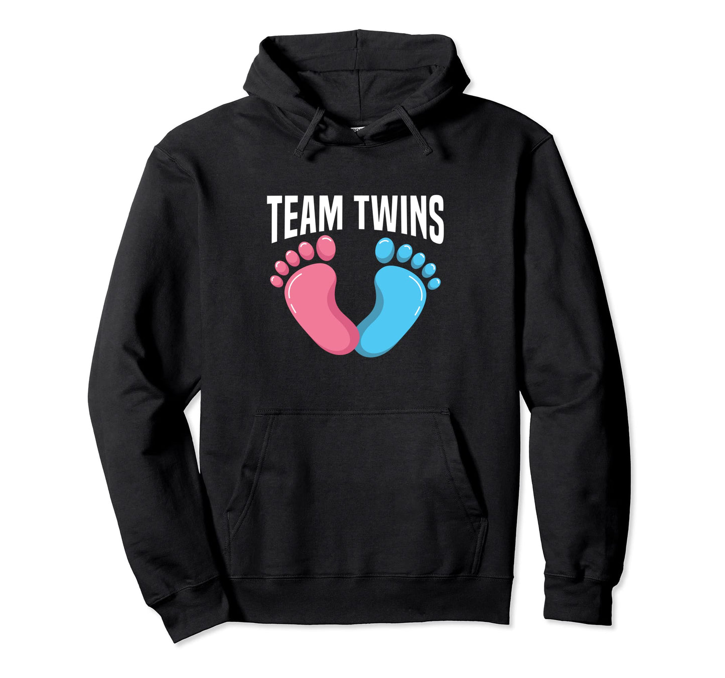 Team Twins Gender Reveal Twin Mom Hoodie - Aesthetic Graphic for Adults - T-Shirt, Sweatshirt, Hoodie