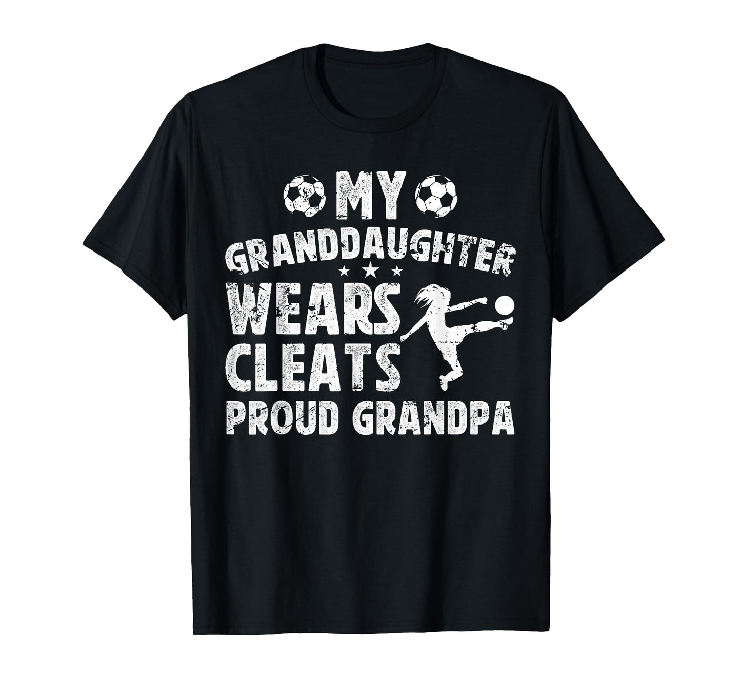 Proud Grandpa Soccer Player Grandfather T-Shirt - Graphic Print for Adults - T-Shirt, Sweatshirt, Hoodie