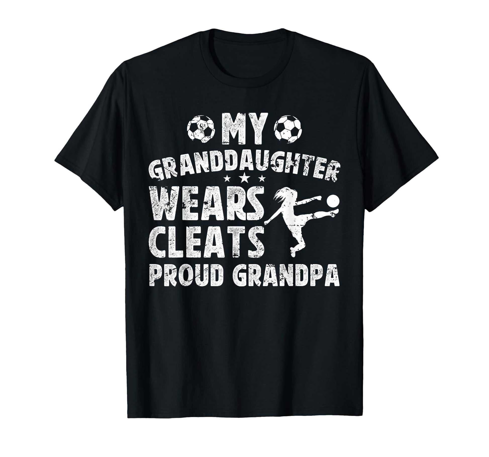 Proud Grandpa Soccer Player Grandfather T-Shirt - Graphic Print for Adults - T-Shirt, Sweatshirt, Hoodie