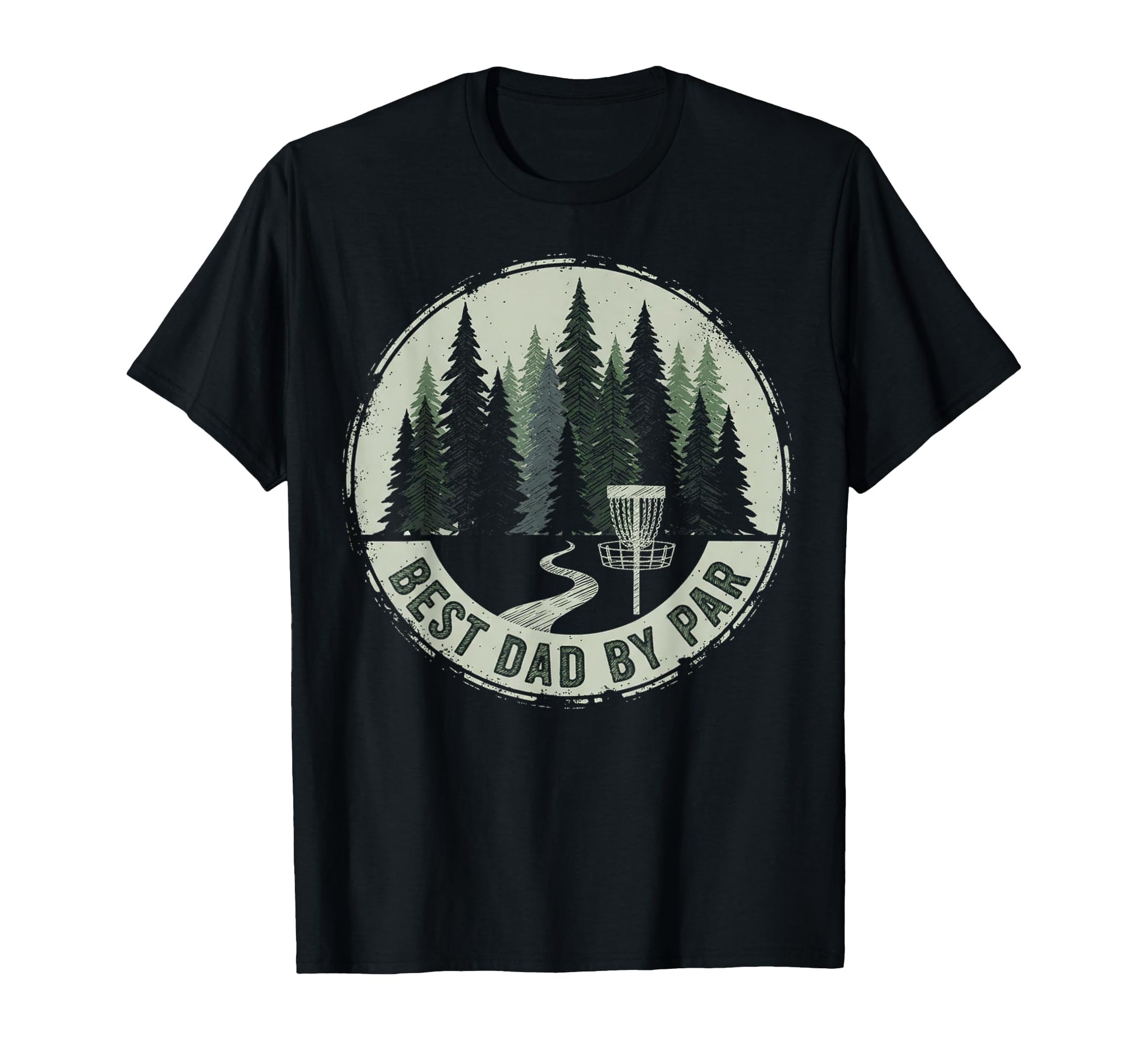 Funny Disc Golf Player Best Dad Par T-Shirt - Custom Art Print Men Women - T-Shirt, Sweatshirt, Hoodie
