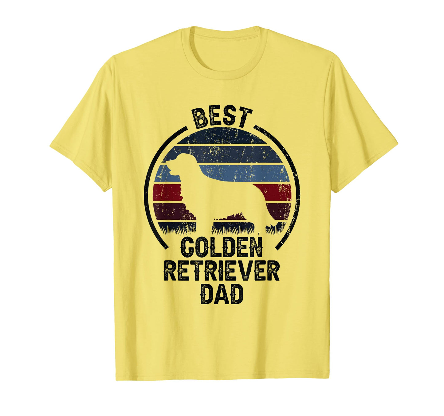 Best Dog Father Dad Golden Retriever T-Shirt - Custom Art Print Men Women - T-Shirt, Sweatshirt, Hoodie