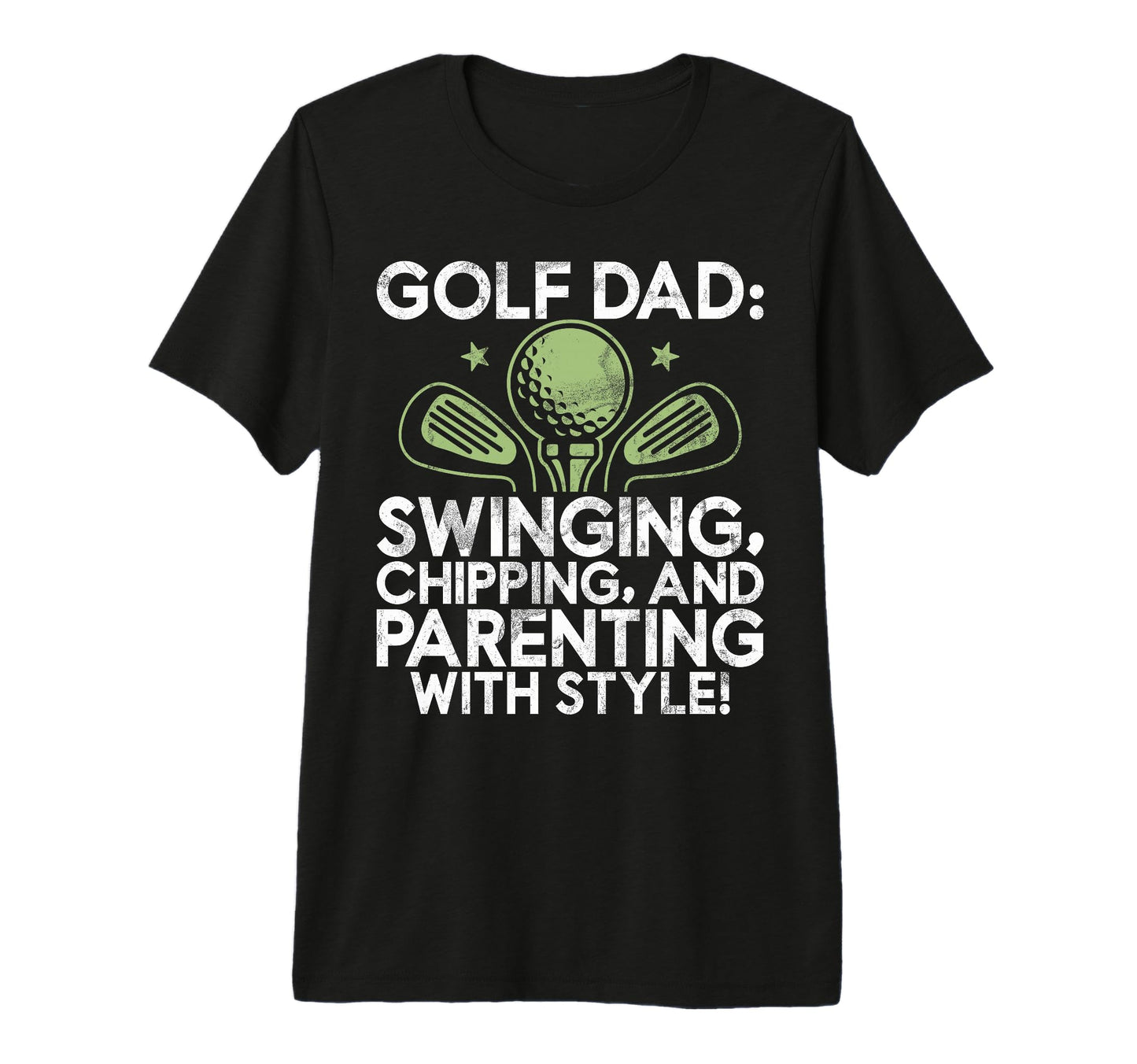 Swinging Chipping And Parenting Golf T-Shirt - Unique Graphic Men Women - T-Shirt, Sweatshirt, Hoodie