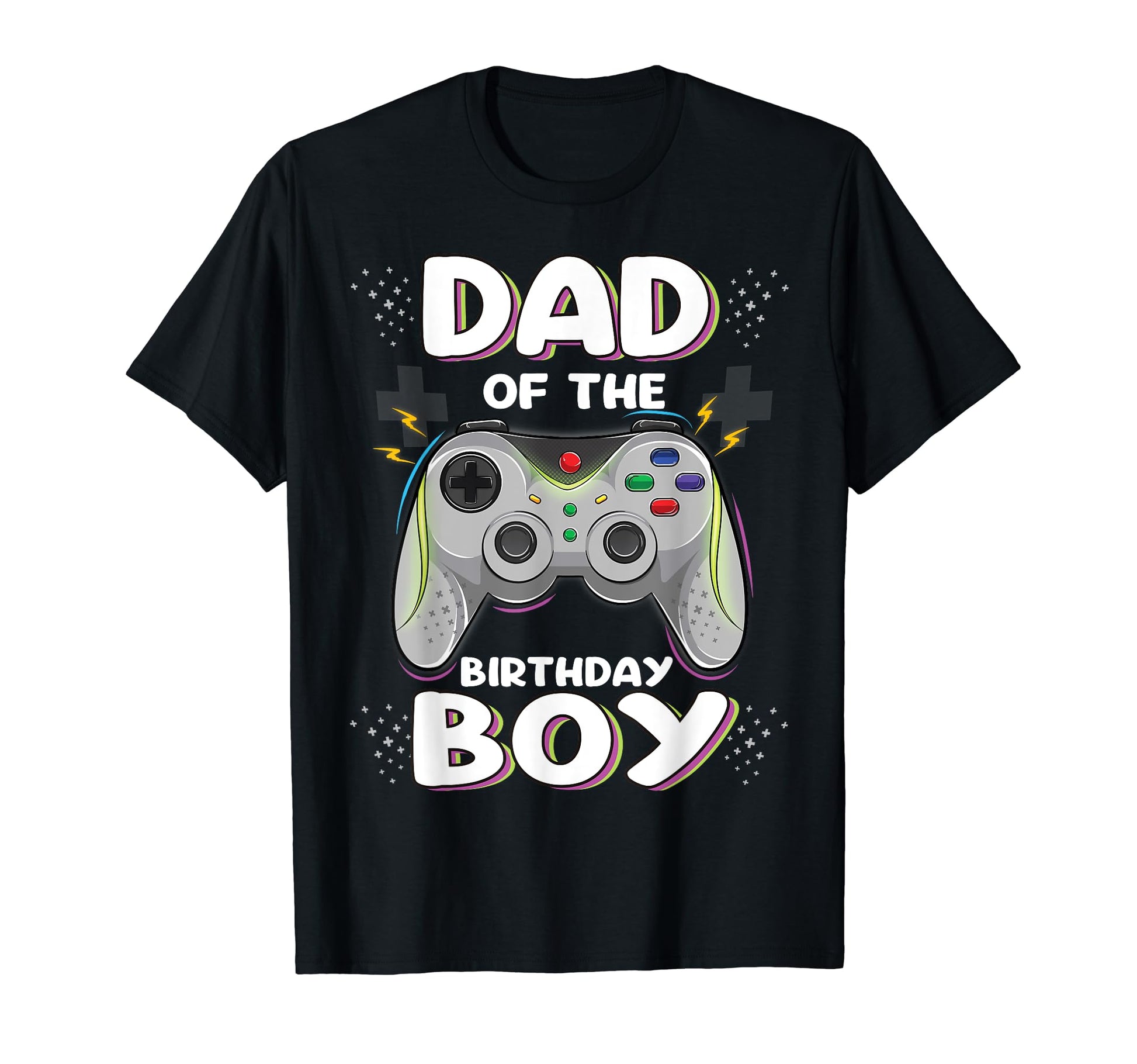 Dad Birthday Matching Video Gamer T-Shirt - Minimalist Print Men Women - T-Shirt, Sweatshirt, Hoodie