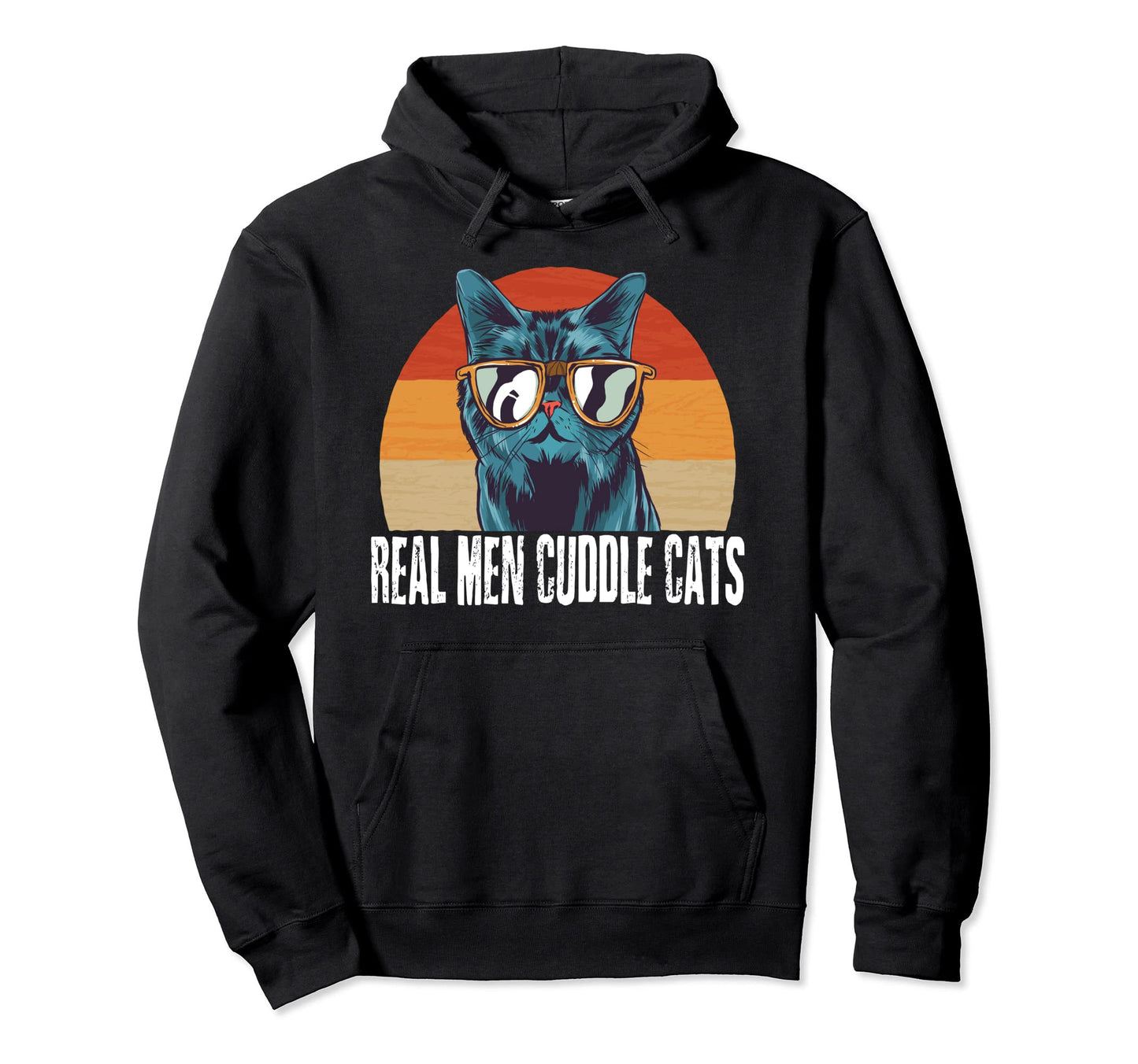 Real Cuddle Cats Mens Cat Daddy Dad Hoodie - Unique Graphic for Adults - T-Shirt, Sweatshirt, Hoodie
