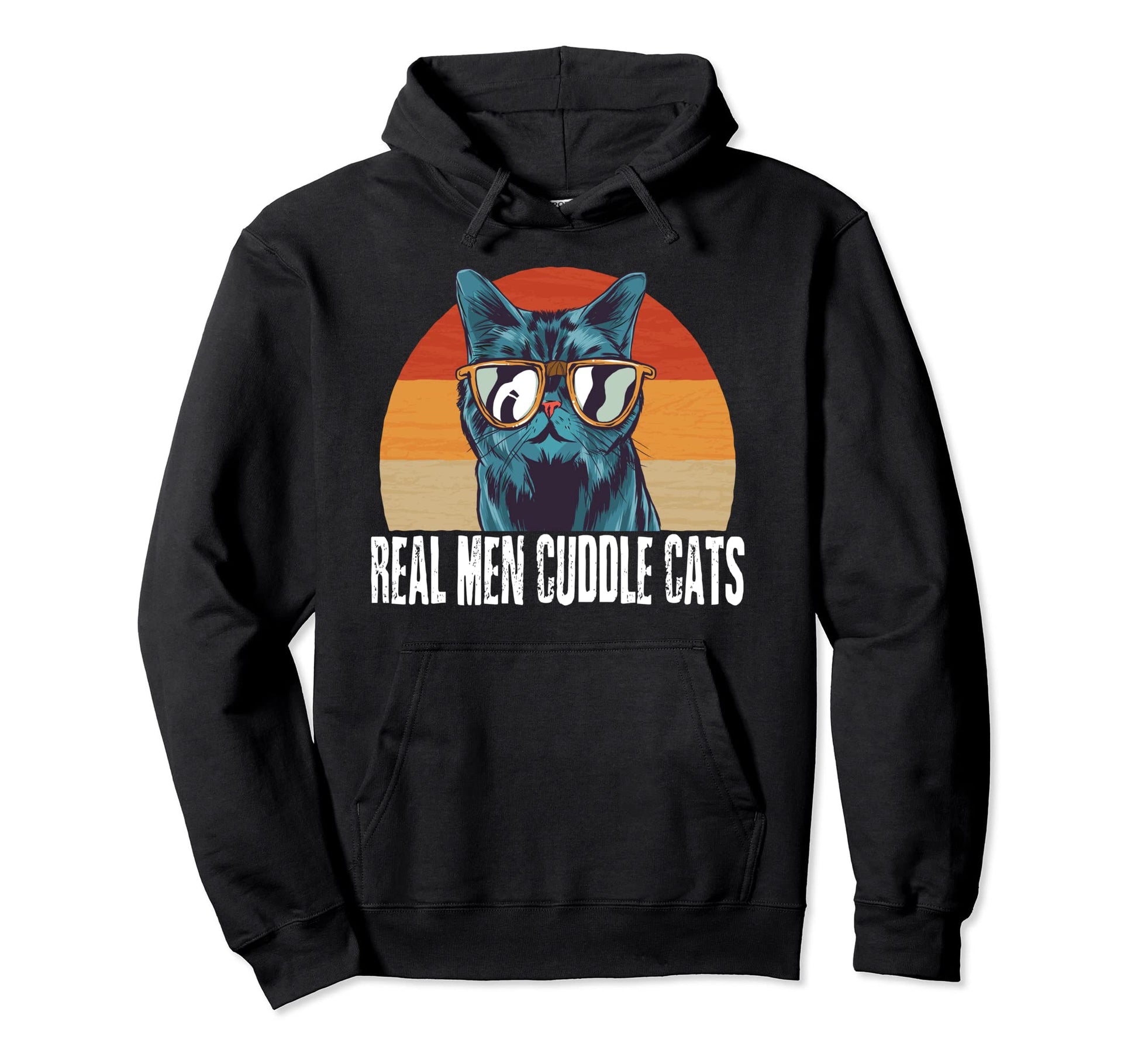 Real Cuddle Cats Mens Cat Daddy Dad Hoodie - Unique Graphic for Adults - T-Shirt, Sweatshirt, Hoodie