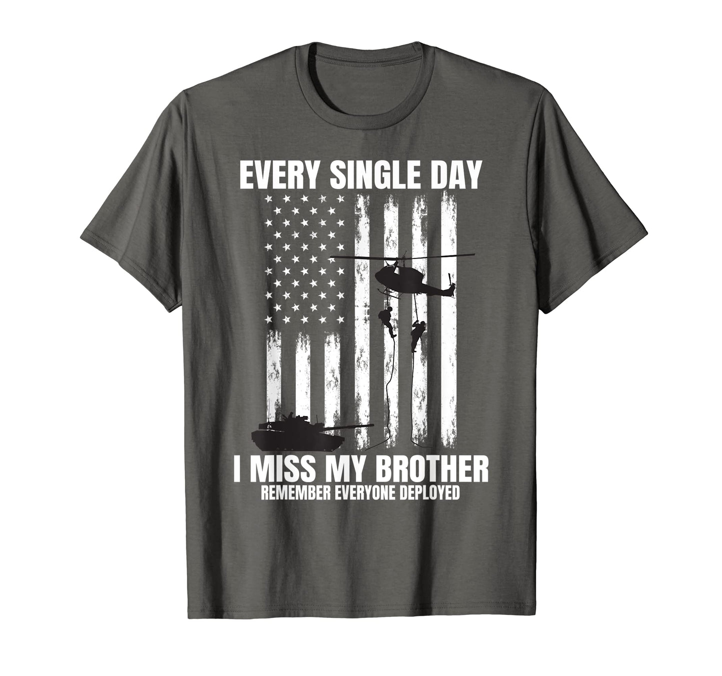 Brother Remember Everyone Deployed Red T-Shirt - Graphic Print for Adults - T-Shirt, Sweatshirt, Hoodie