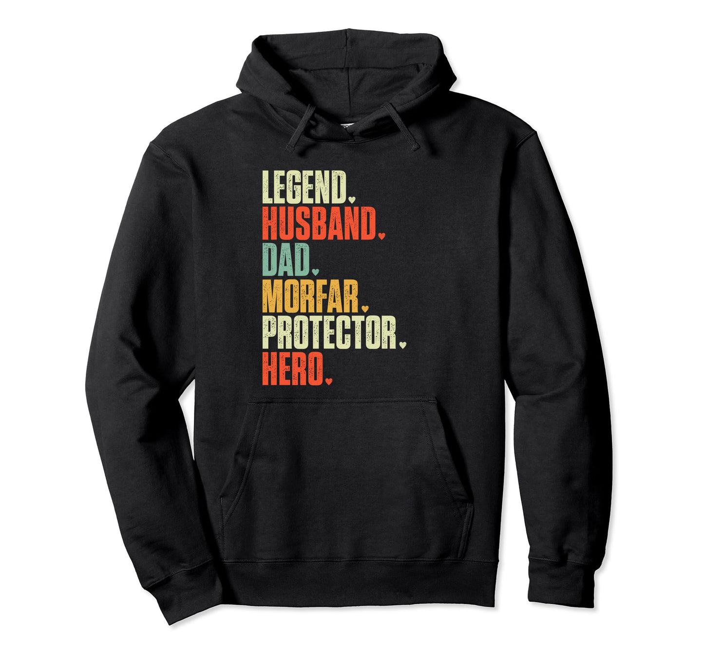 Fathers Day Legend Husband Dad Morfar Hoodie - Novelty Apparel for Adults - T-Shirt, Sweatshirt, Hoodie