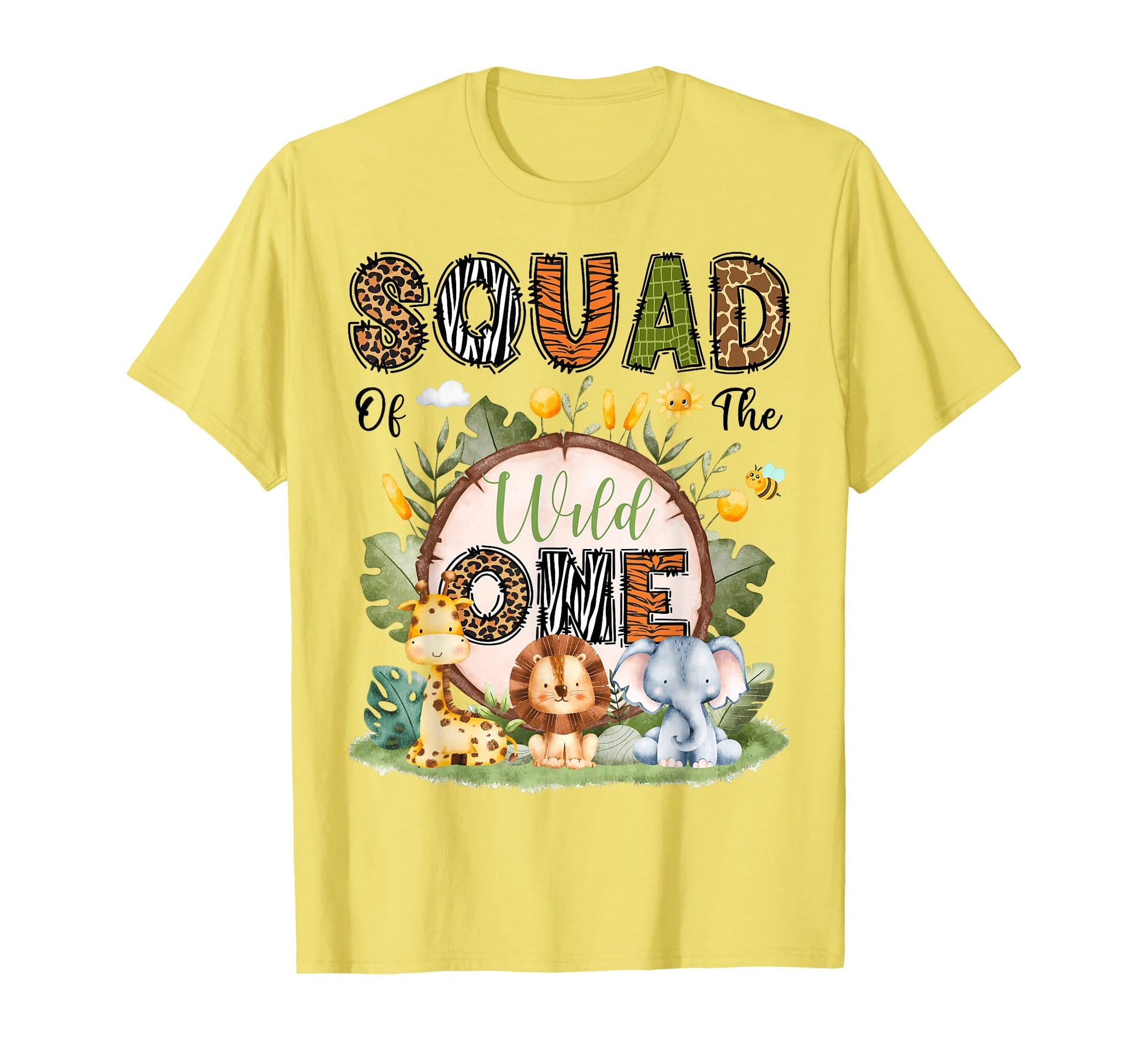 Squad Wild One 1St Birthday Safari T-Shirt - Fun Novelty Design Unisex - T-Shirt, Sweatshirt, Hoodie
