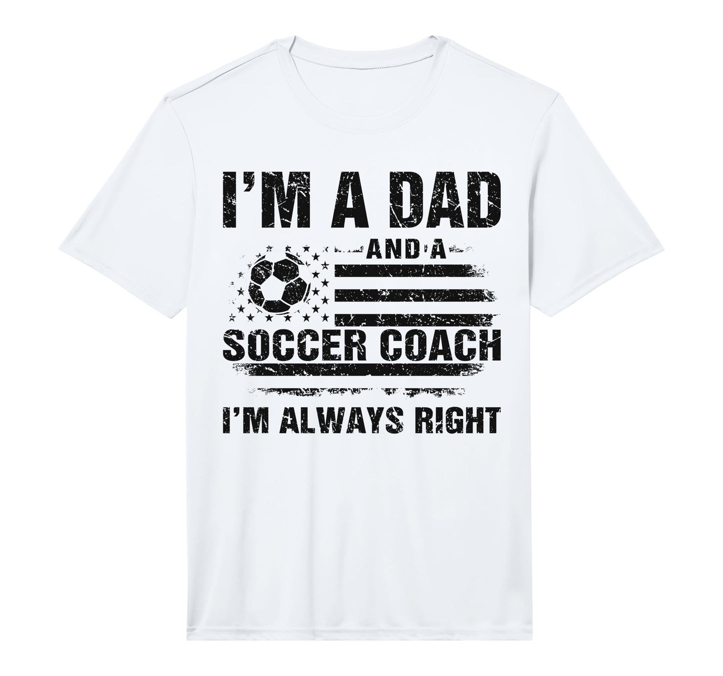 Mens Dad Soccer Coach Funny Fathers T-Shirt - Trendy Graphic for Adults - T-Shirt, Sweatshirt, Hoodie