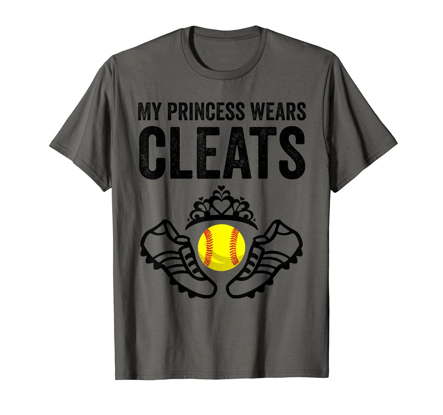 Funny My Princess Wears Cleats Gift T-Shirt - Novelty Apparel Men Women - T-Shirt, Sweatshirt, Hoodie