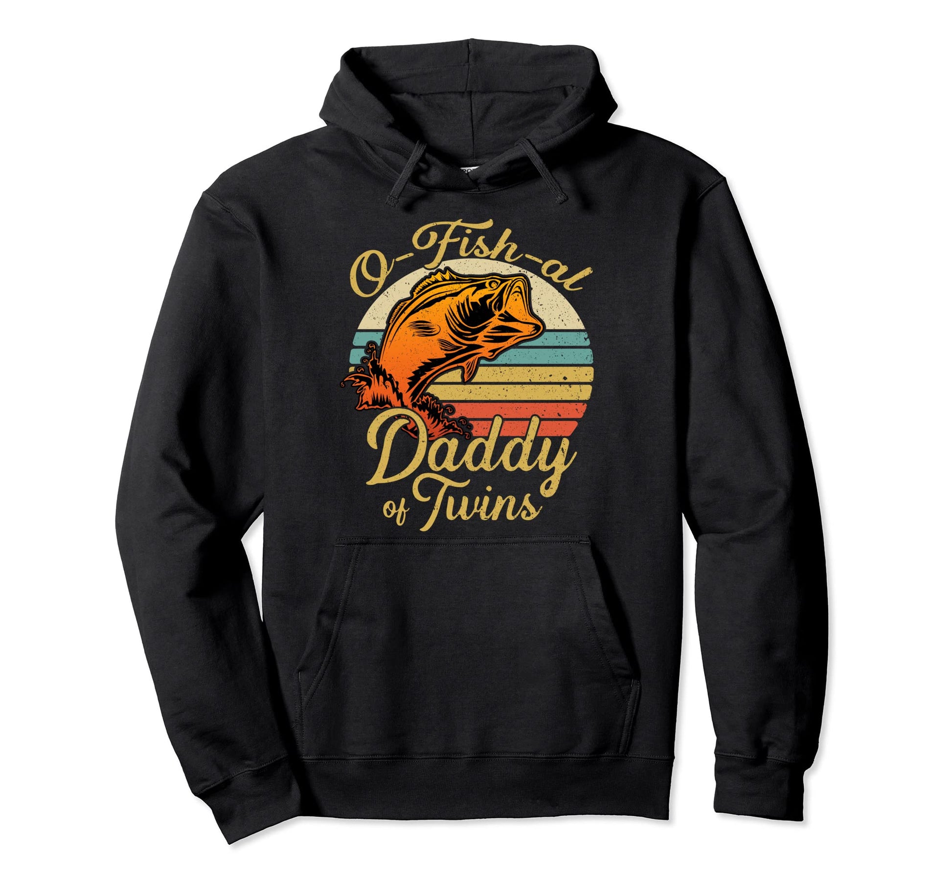 Ofishal Daddy Twins Dad Pregnancy Hoodie - Casual Everyday Wear Men Women - T-Shirt, Sweatshirt, Hoodie