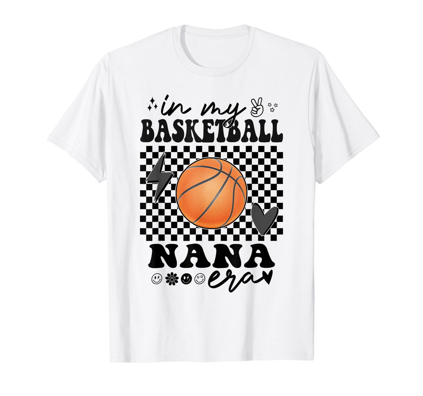 Groovy My Basketball Nana Era Matching T-Shirt - Trendy Graphic Unisex - T-Shirt, Sweatshirt, Hoodie