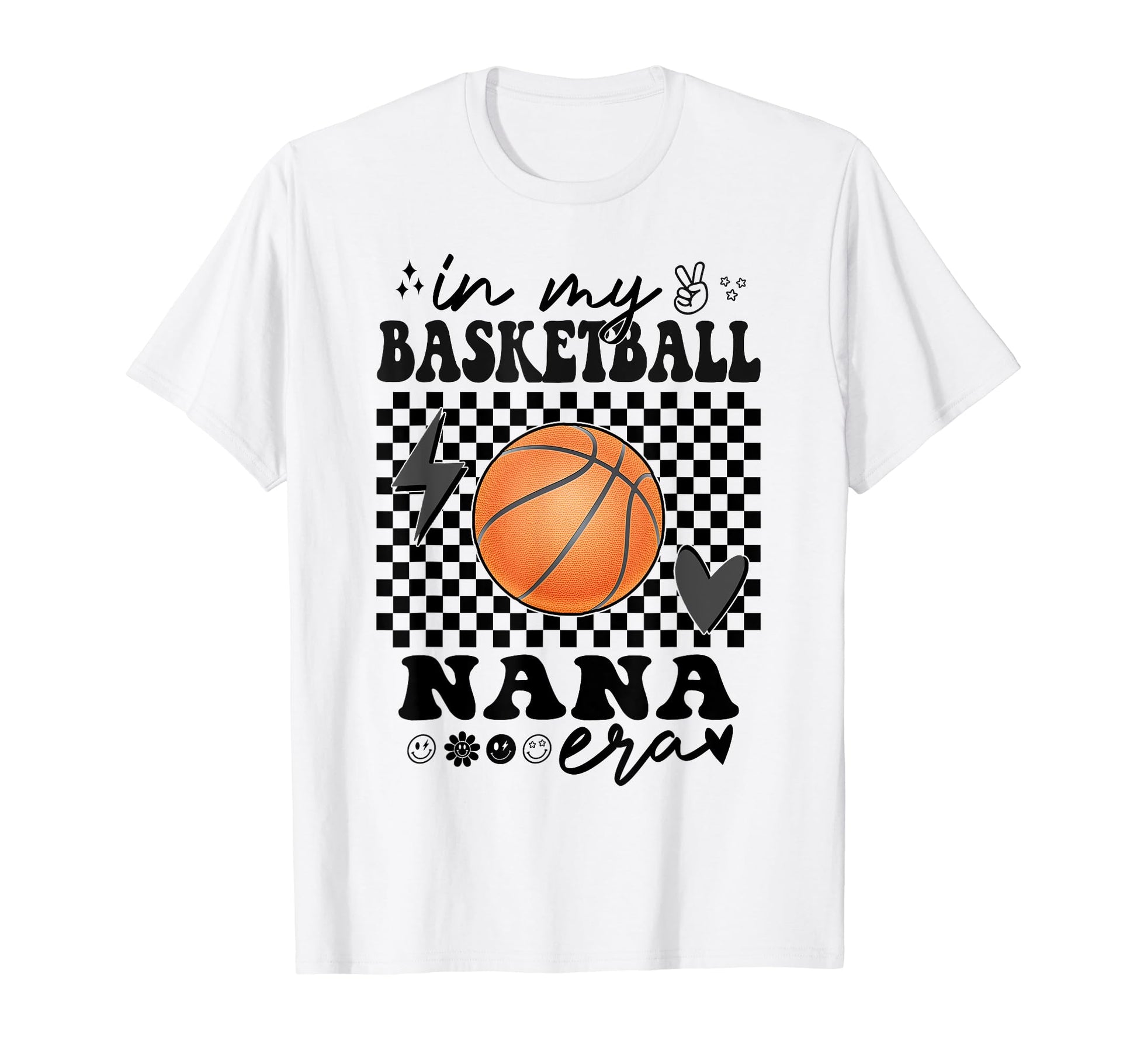 Groovy My Basketball Nana Era Matching T-Shirt - Trendy Graphic Unisex - T-Shirt, Sweatshirt, Hoodie