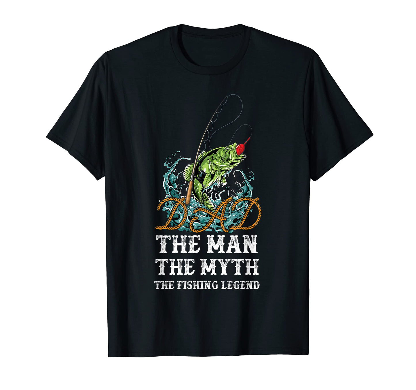 Father Day Fishing Dad Myth Fishing T-Shirt - Minimalist Print for Adults - T-Shirt, Sweatshirt, Hoodie