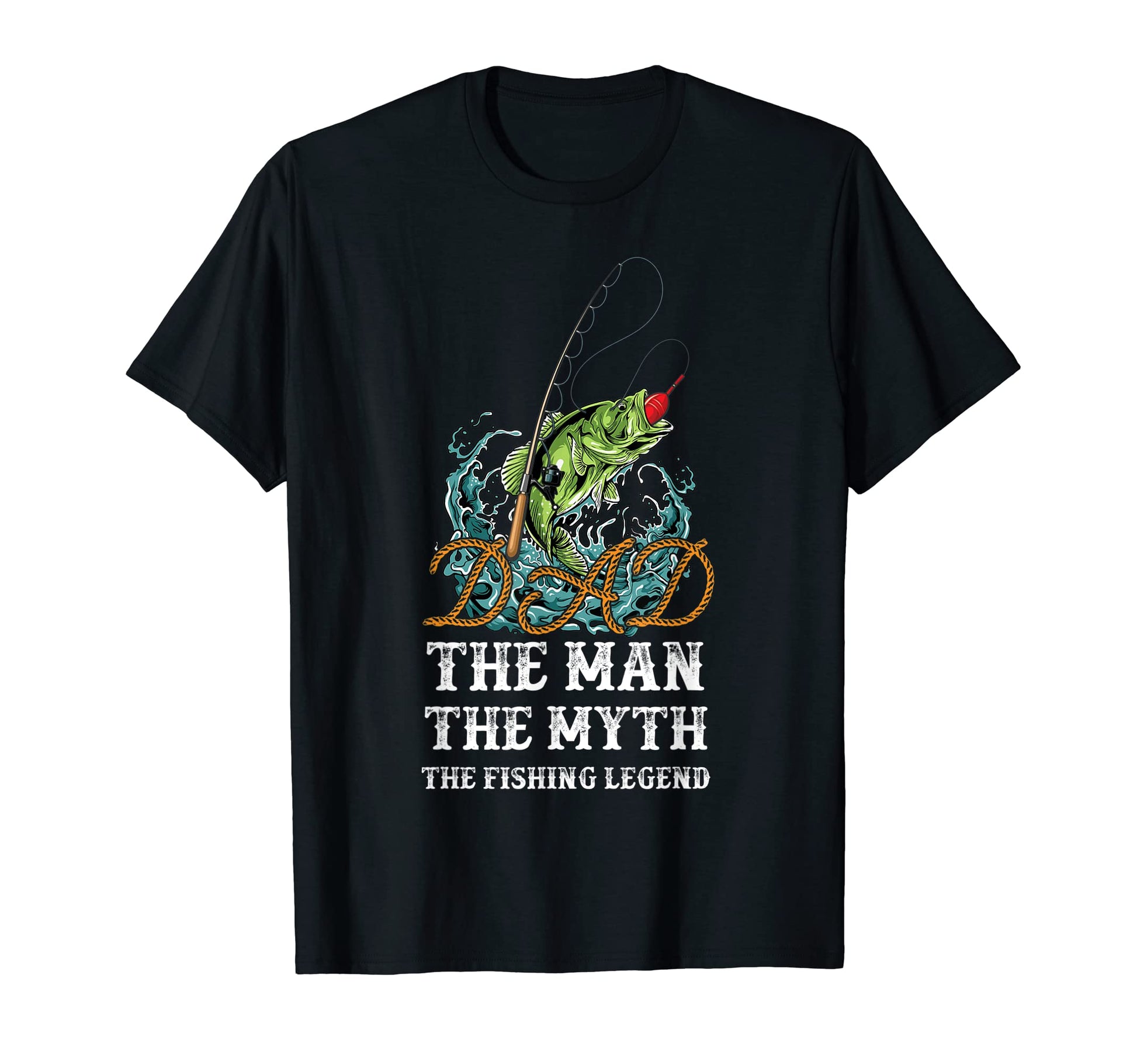 Father Day Fishing Dad Myth Fishing T-Shirt - Minimalist Print for Adults - T-Shirt, Sweatshirt, Hoodie