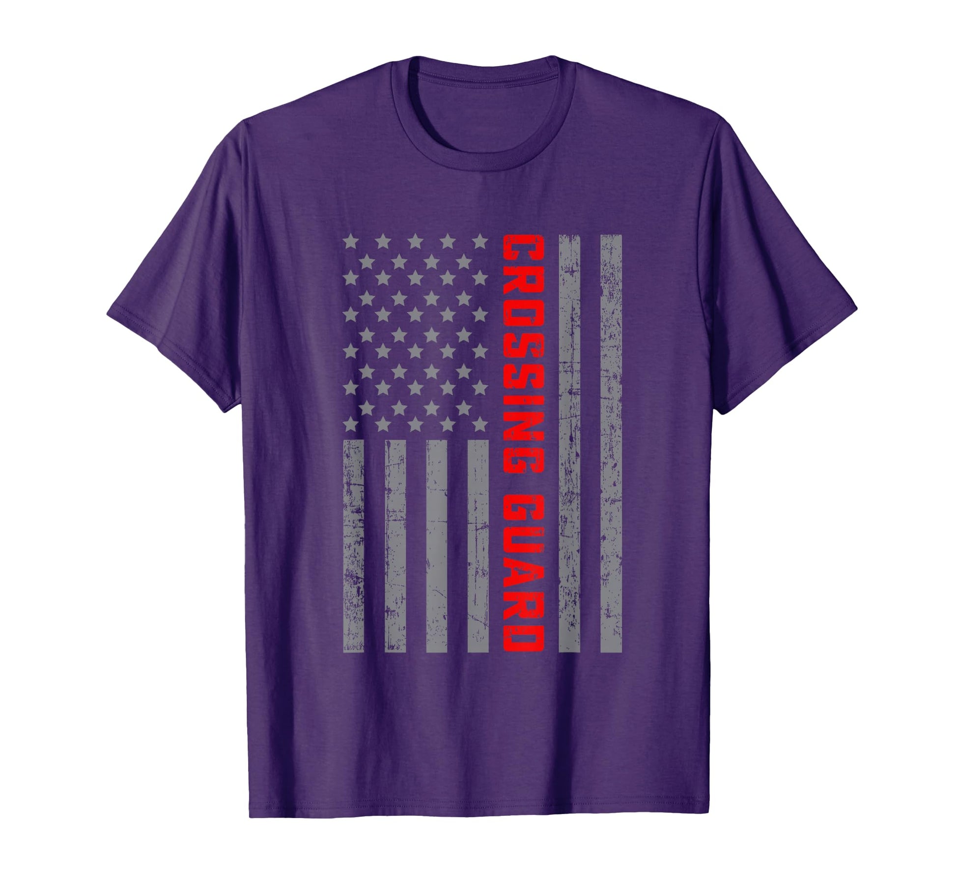 Crossing Guard Us Flag Dad T-Shirt - Graphic Print Men Women - T-Shirt, Sweatshirt, Hoodie