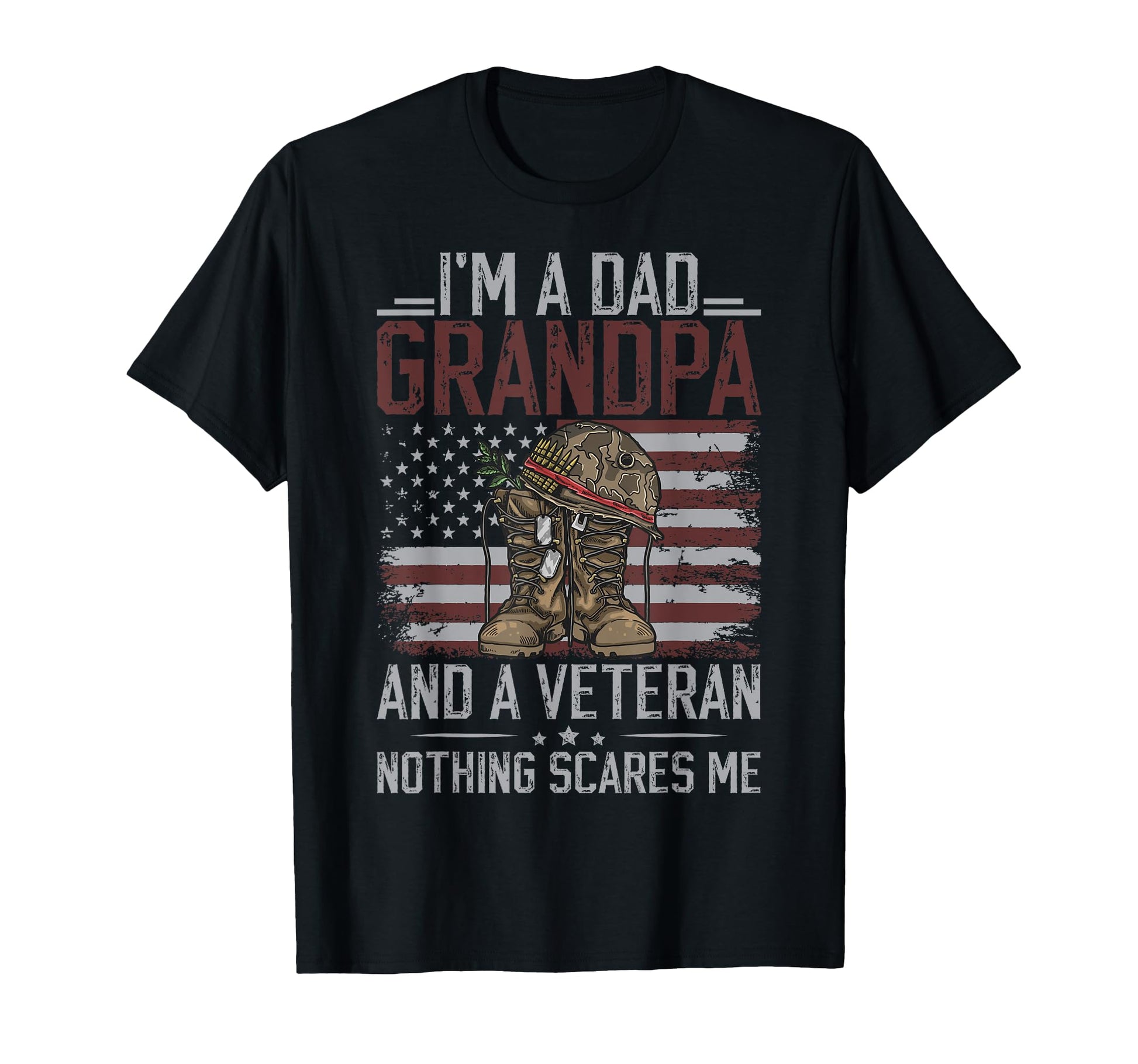 Im Dad Grandpa And Veteran Grandpa T-Shirt - Aesthetic Graphic Men Women - T-Shirt, Sweatshirt, Hoodie
