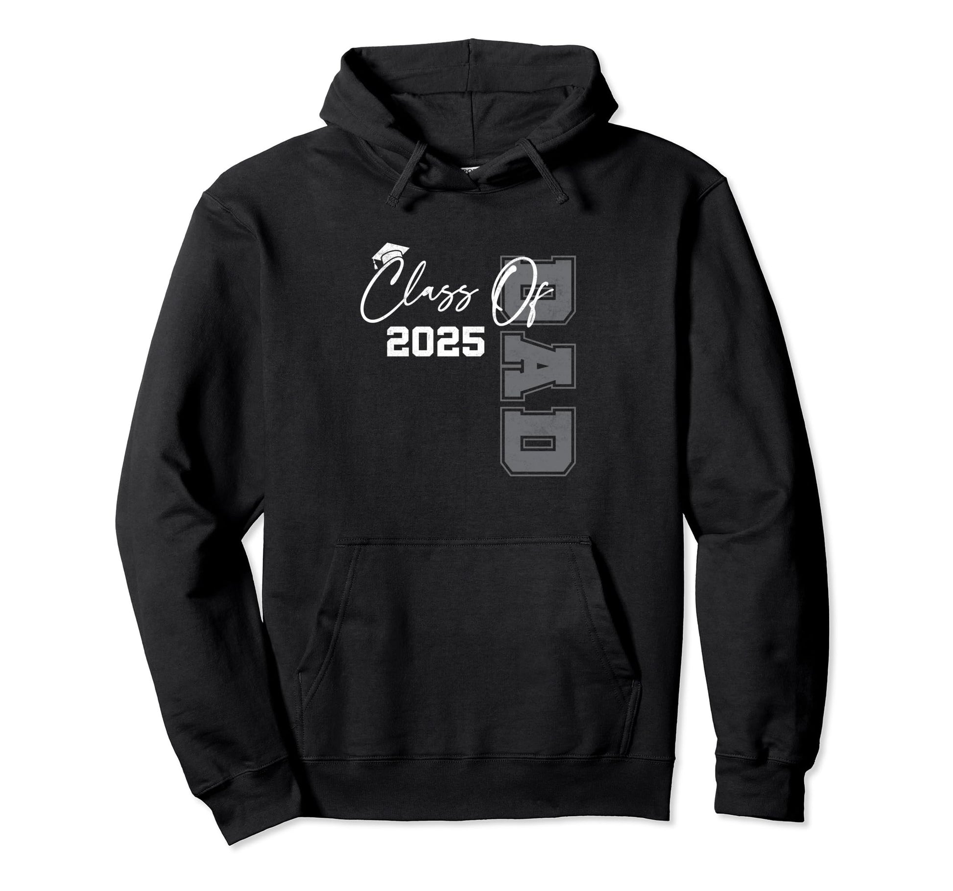 Dad Senior 2025 Proud Dad Class 2025 Graduate Hoodie - Graphic Print Unisex - T-Shirt, Sweatshirt, Hoodie