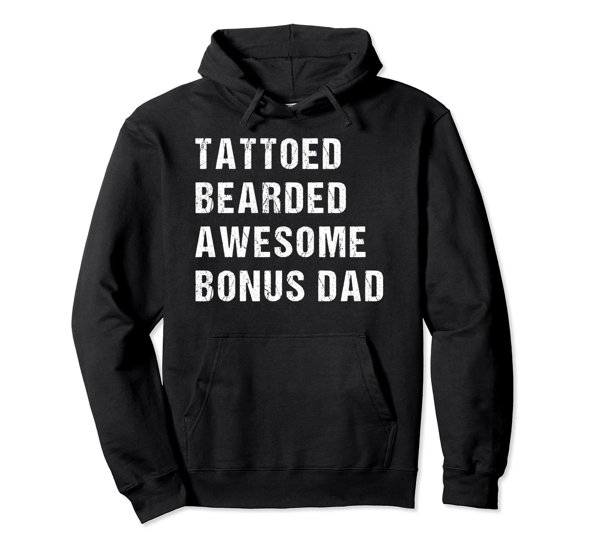 Tattooed Bearded Awesome Bonus Dad Hoodie - Custom Art Print Men Women - T-Shirt, Sweatshirt, Hoodie