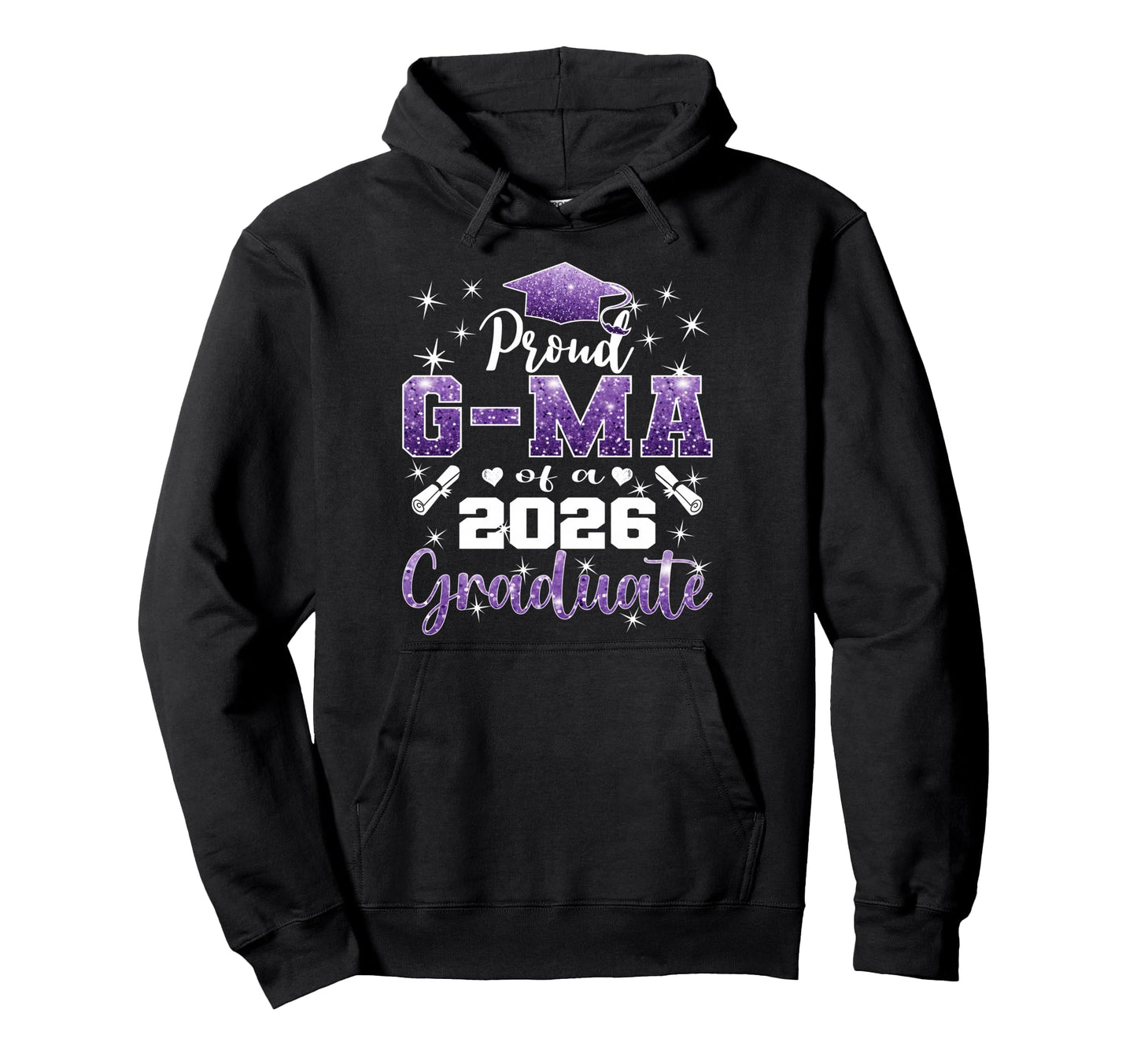 Super Proud G Ma 2026 Graduate Hoodie - Aesthetic Graphic for Adults - T-Shirt, Sweatshirt, Hoodie
