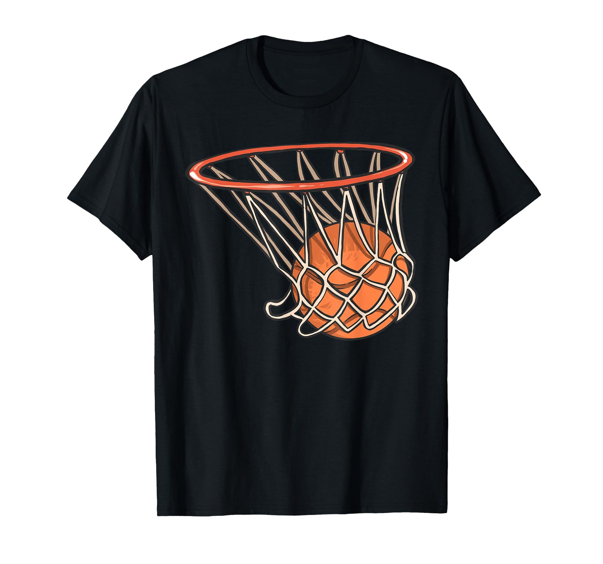 Basketball Basket Net T-Shirt - Trendy Graphic for Adults - T-Shirt, Sweatshirt, Hoodie