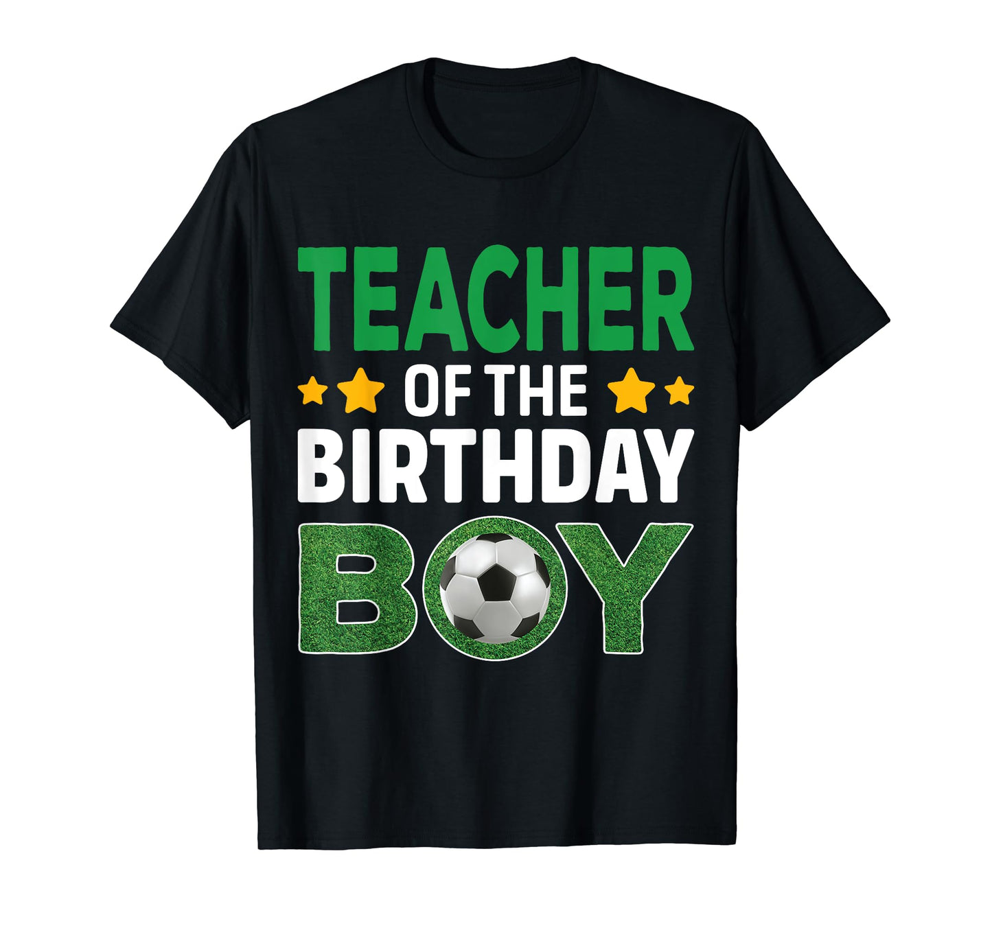 Teacher Birthday Soccer Birthday T-Shirt - Minimalist Print for Adults - T-Shirt, Sweatshirt, Hoodie