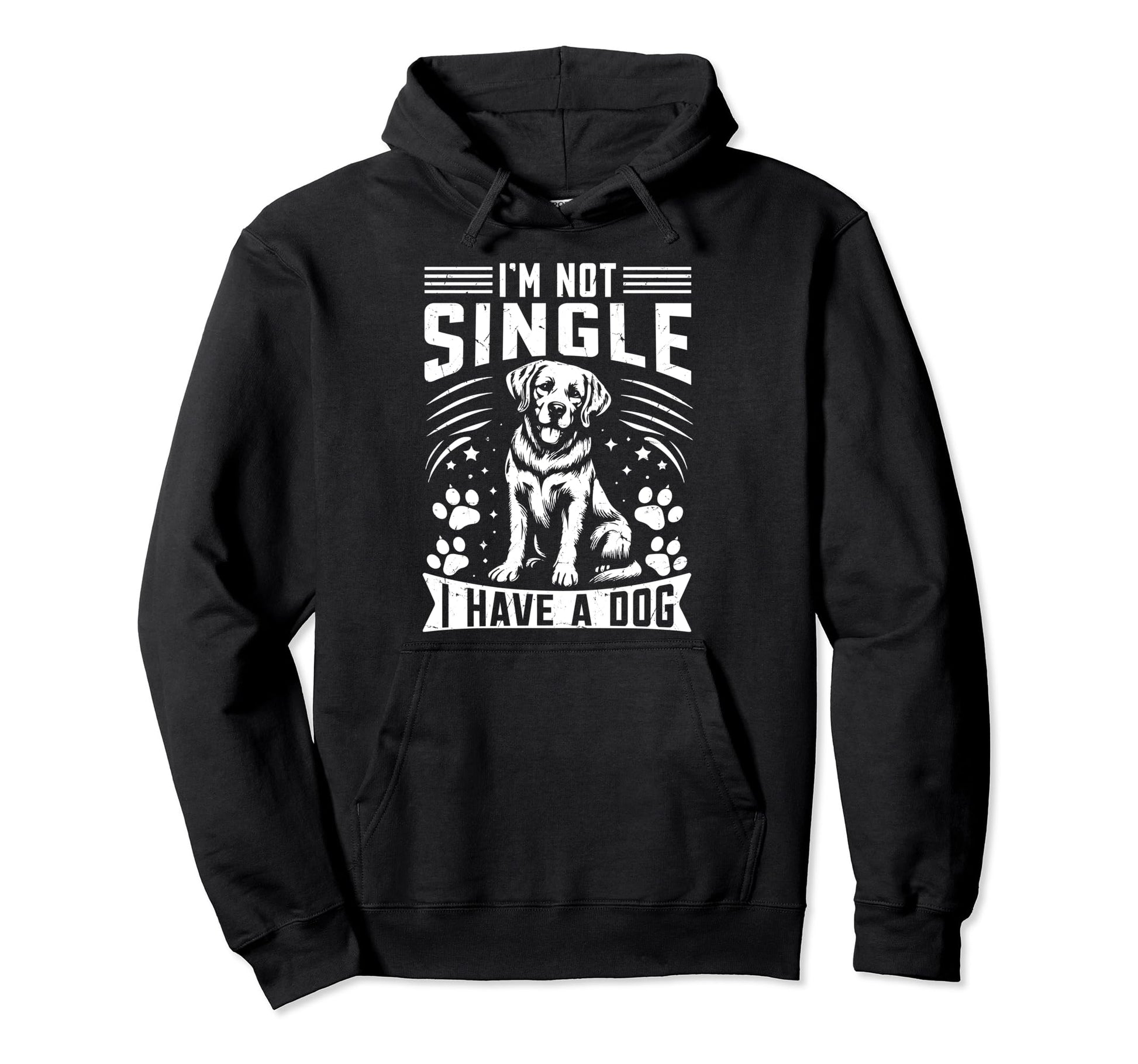 Im Not Single I Have Dog Dad Hoodie - Unique Graphic for Adults - T-Shirt, Sweatshirt, Hoodie