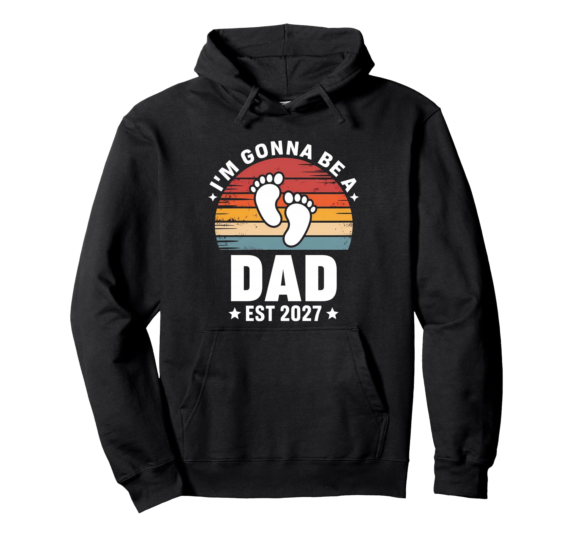 Im Gonna Be Dad Est 2027 Fathers Day Hoodie - Novelty Apparel for Adults - T-Shirt, Sweatshirt, Hoodie